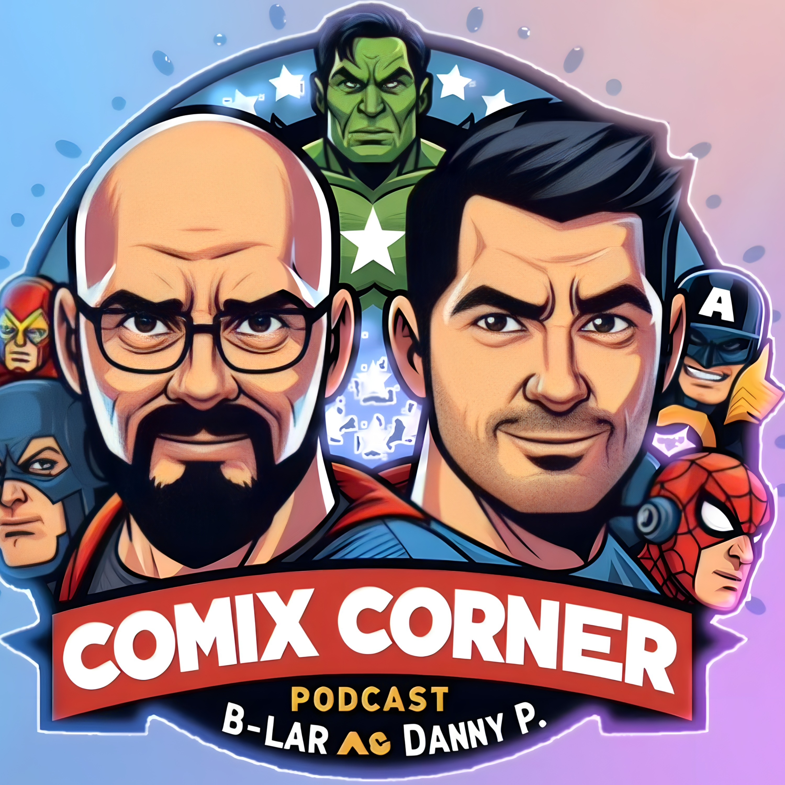 Comix Corner with B-Lar and Danny P - Issue 42 - Talking with J. Michael Trautmann about Comics episode artwork