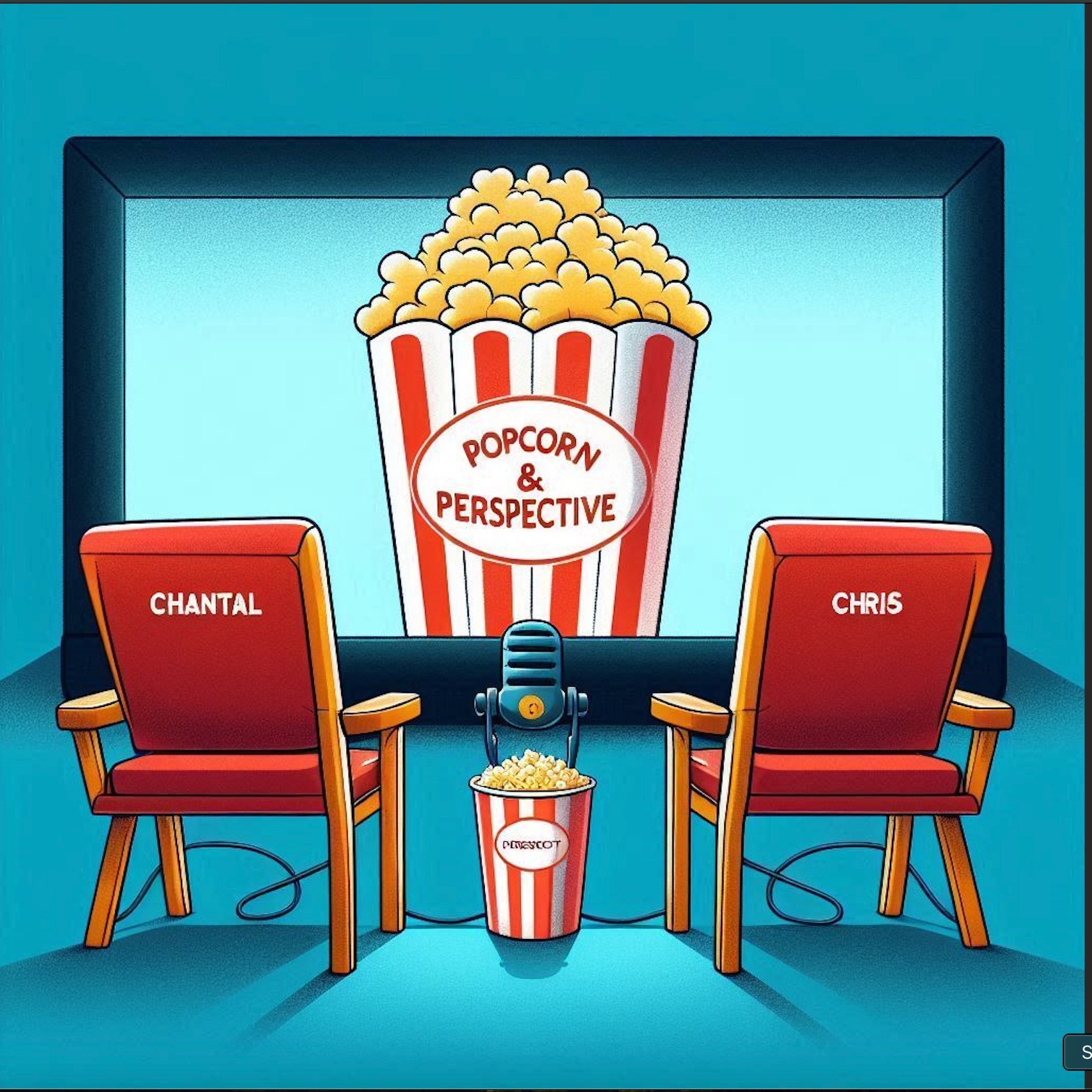 Popcorn & Perspective - Episode 1 - Chantal and Chris: Cinematic Introductions episode artwork