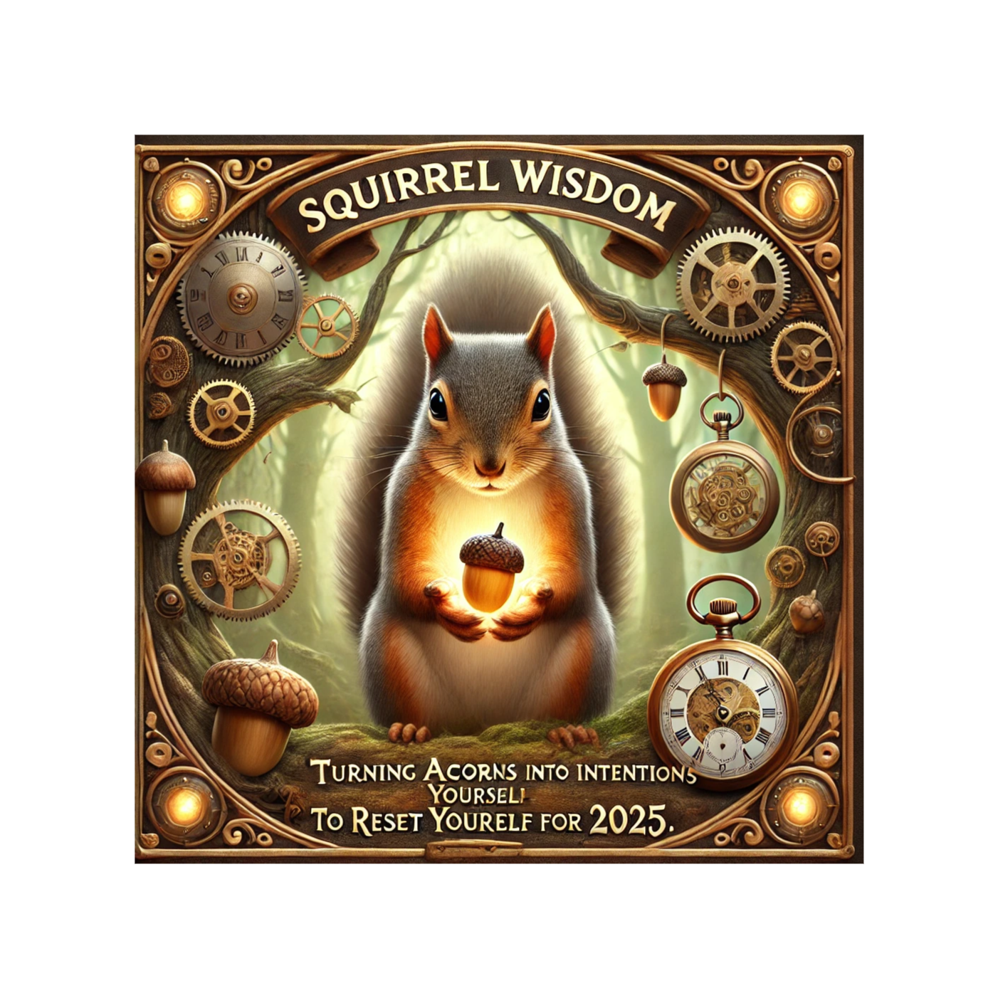 🌰 Squirrel Wisdom: Turning Acorns into Intentions to Reset Yourself for 2025 🐿️