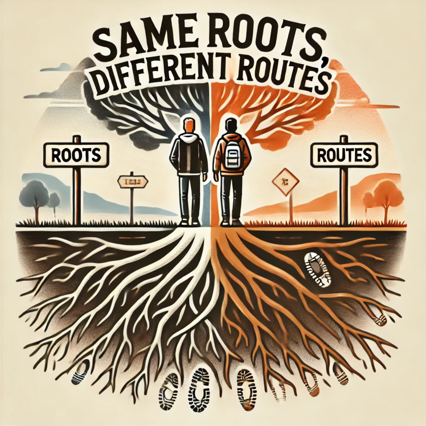 Same Roots, Different Routes