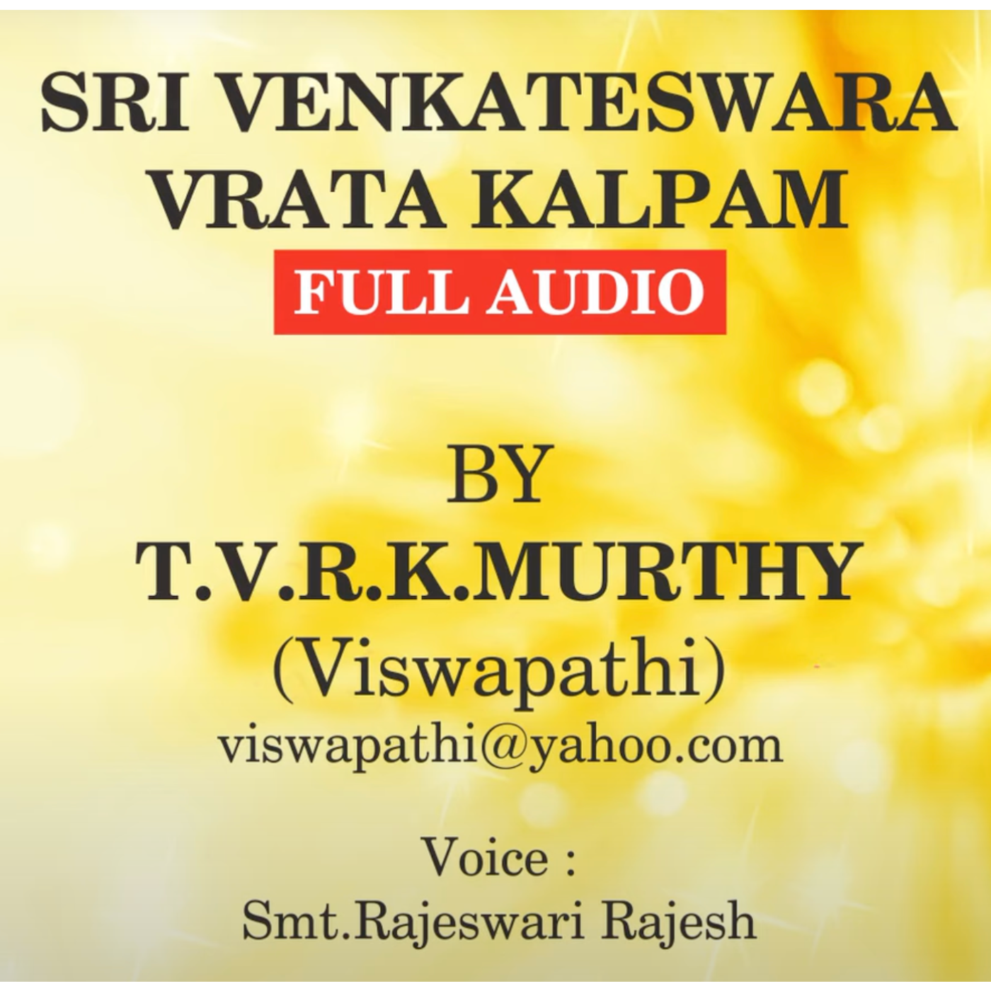 Sri Venkateswara Vrata Vaibhavam
