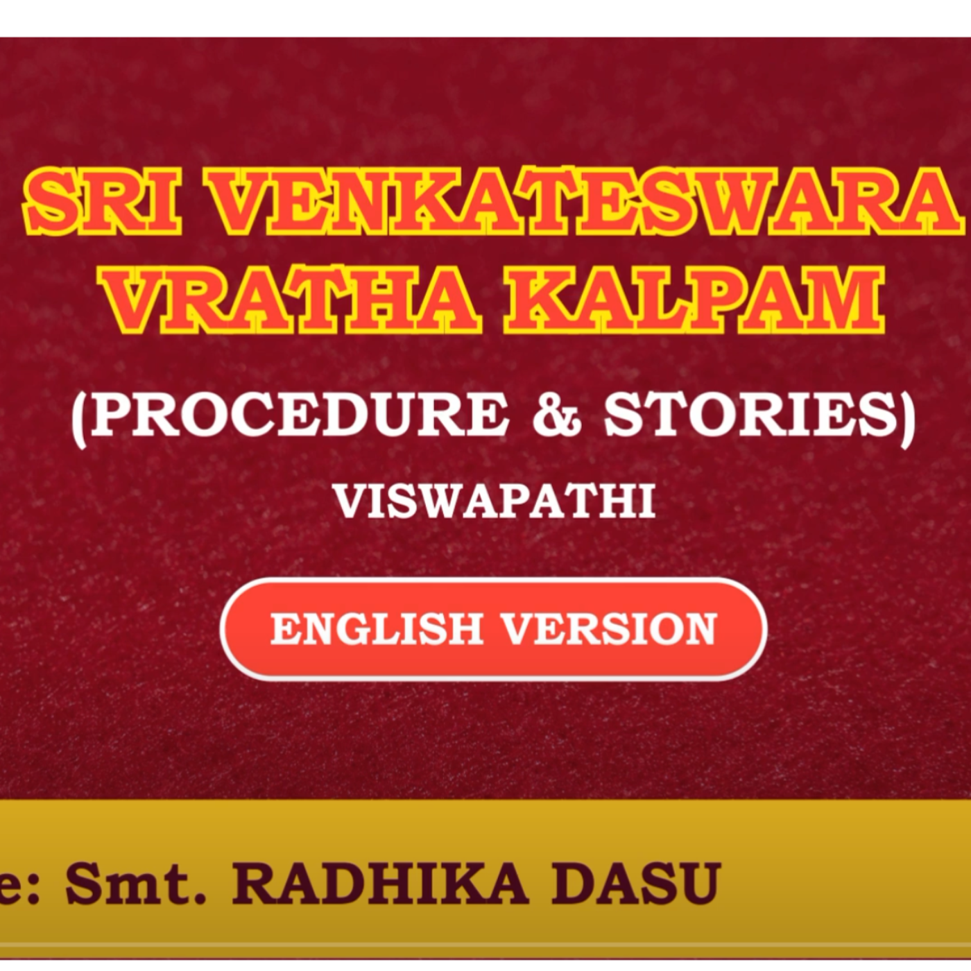 Sri Venkateswara Vrata Vaibhavam
