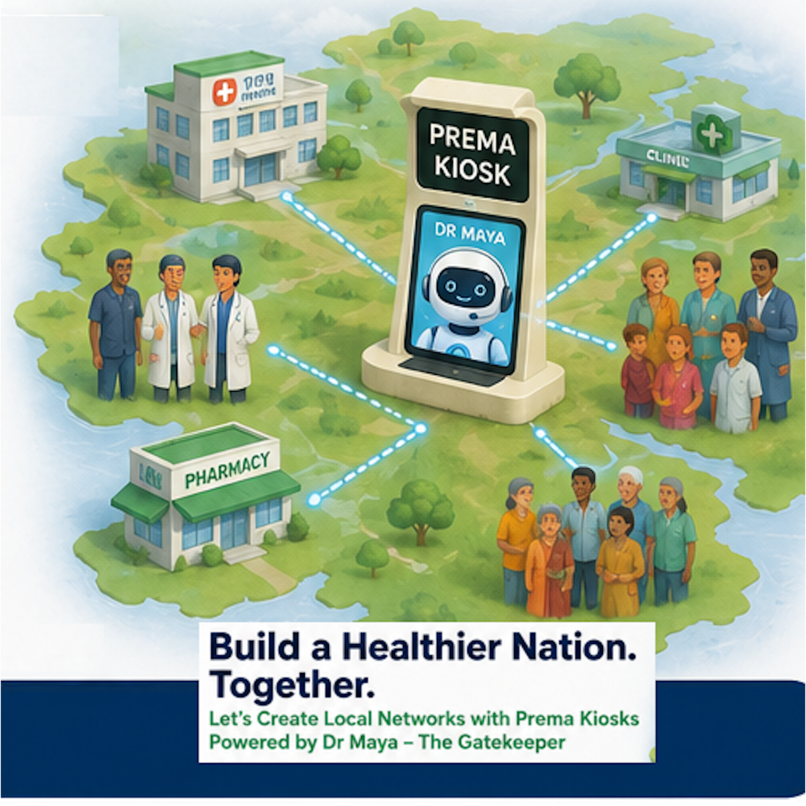 Dr Kadiyali Srivatsa used Artificial Intelligence (AI) and the Ancient Dharma to create Prema Kiosk Powerd with Dr Maya AI to protect, prevent spreading AMR in the community episode artwork