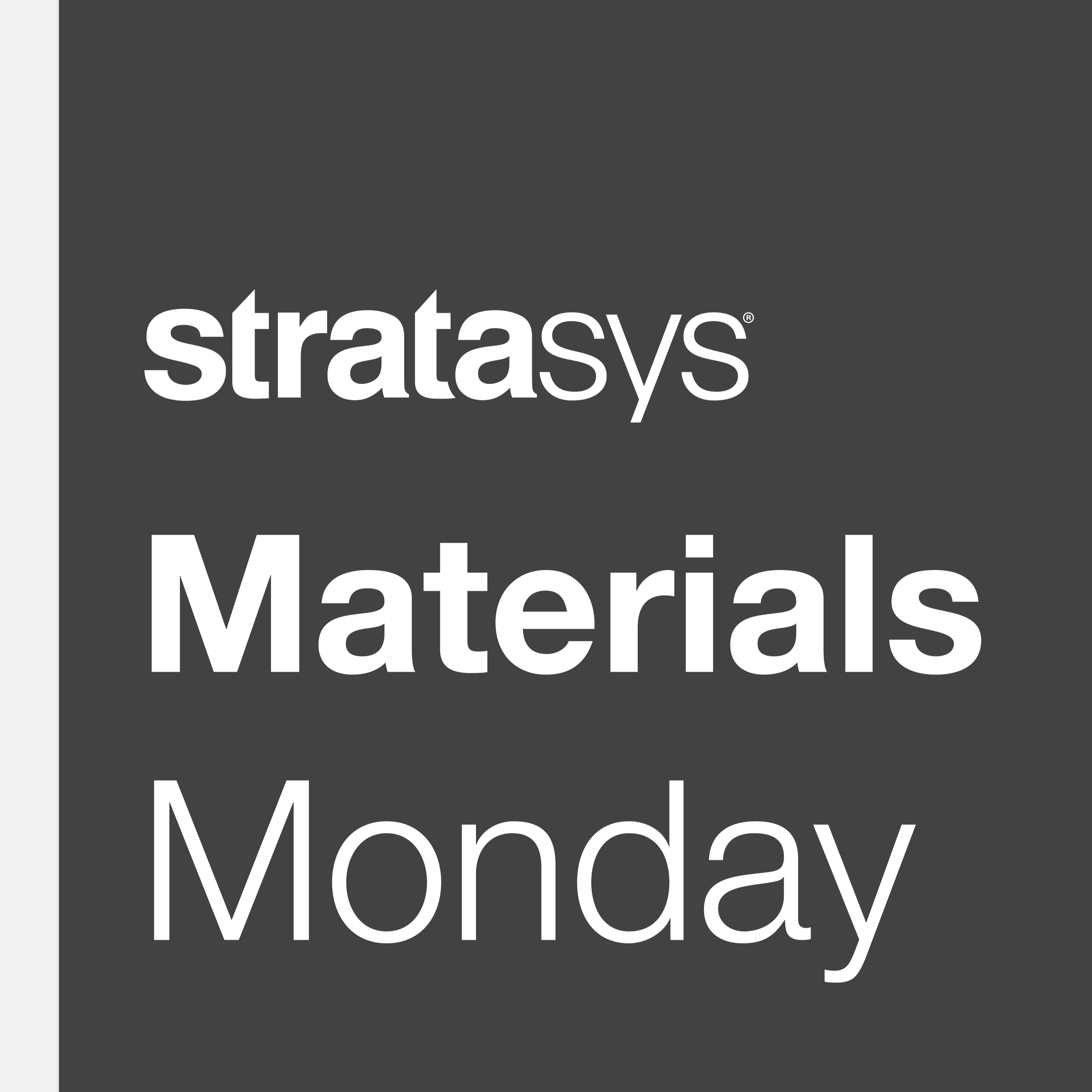 Stratasys Materials Monday