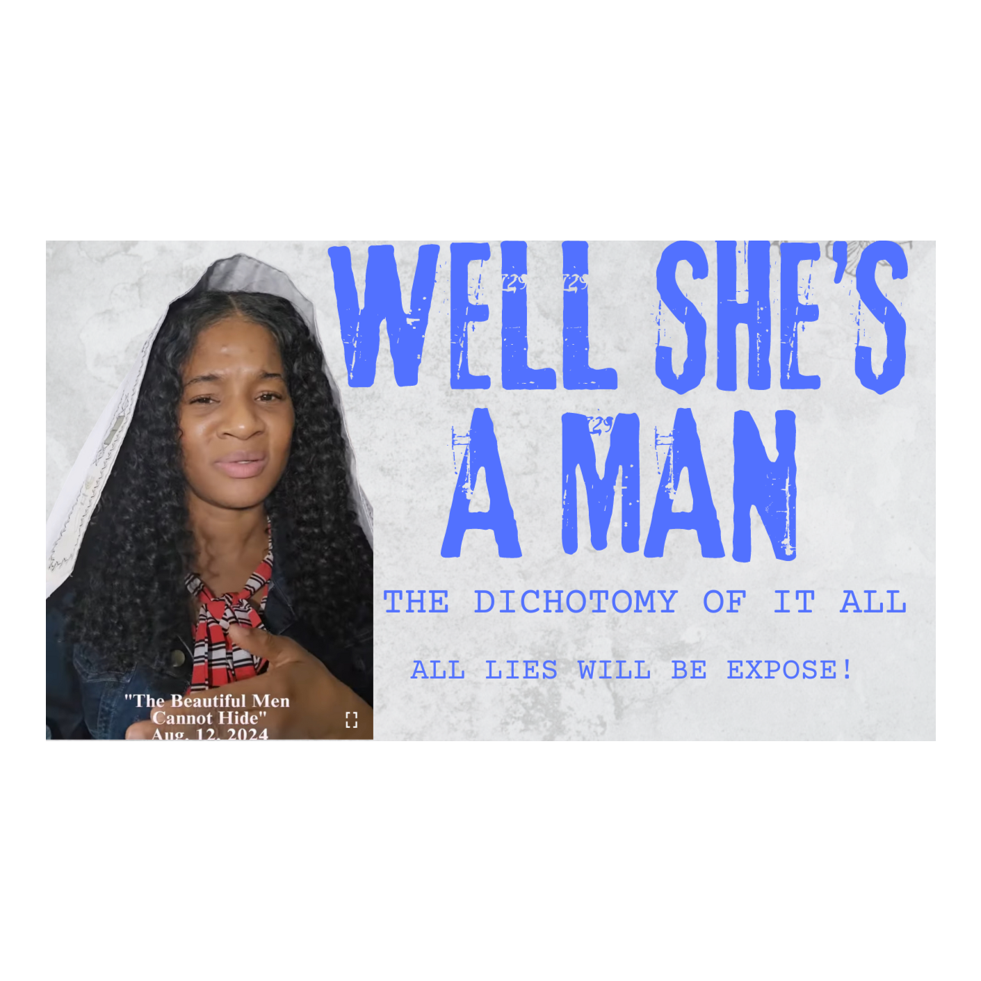 Is It Really A Man? Don't Be Deceived! Watch and Pray!