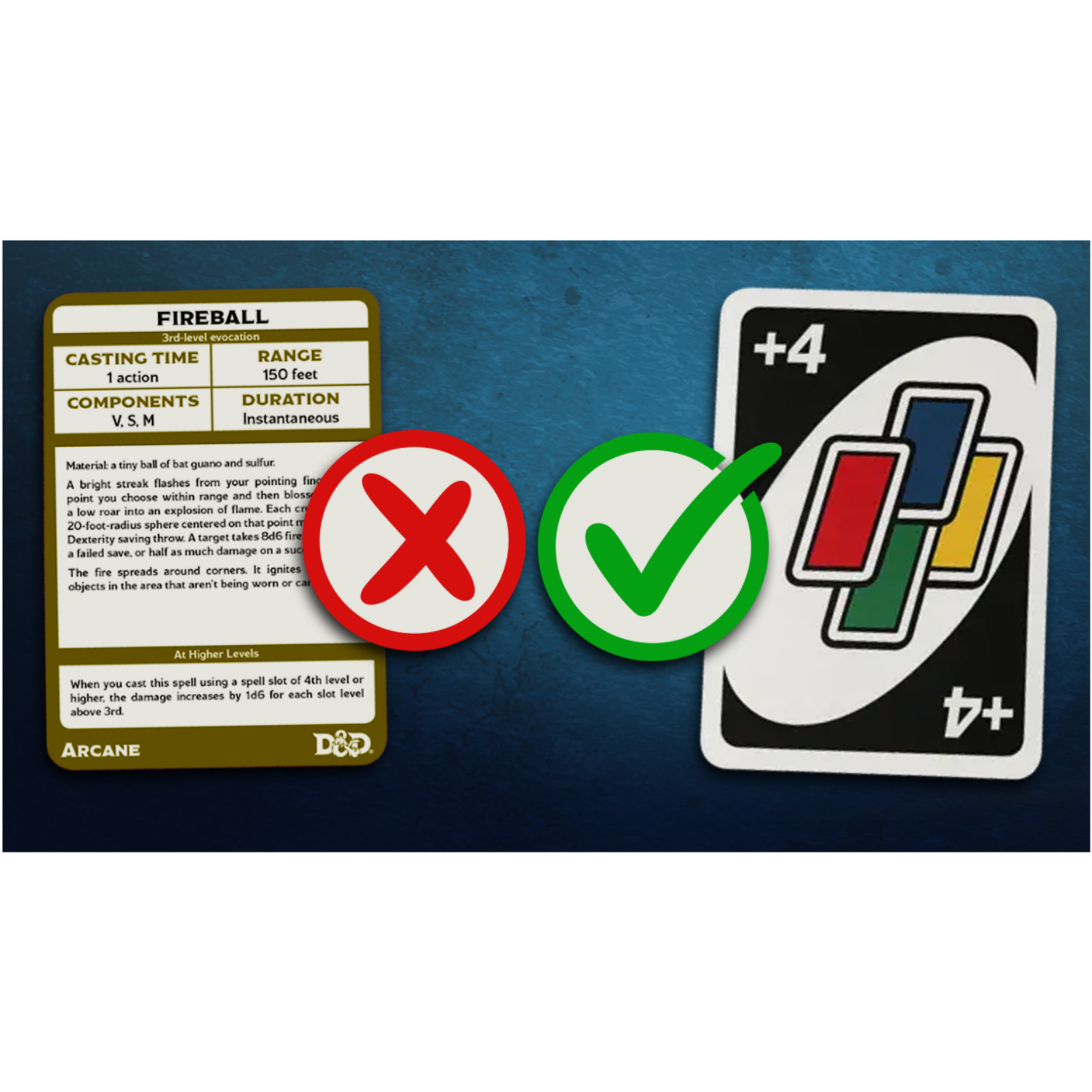 D&D spell cards should be more like UNO episode artwork