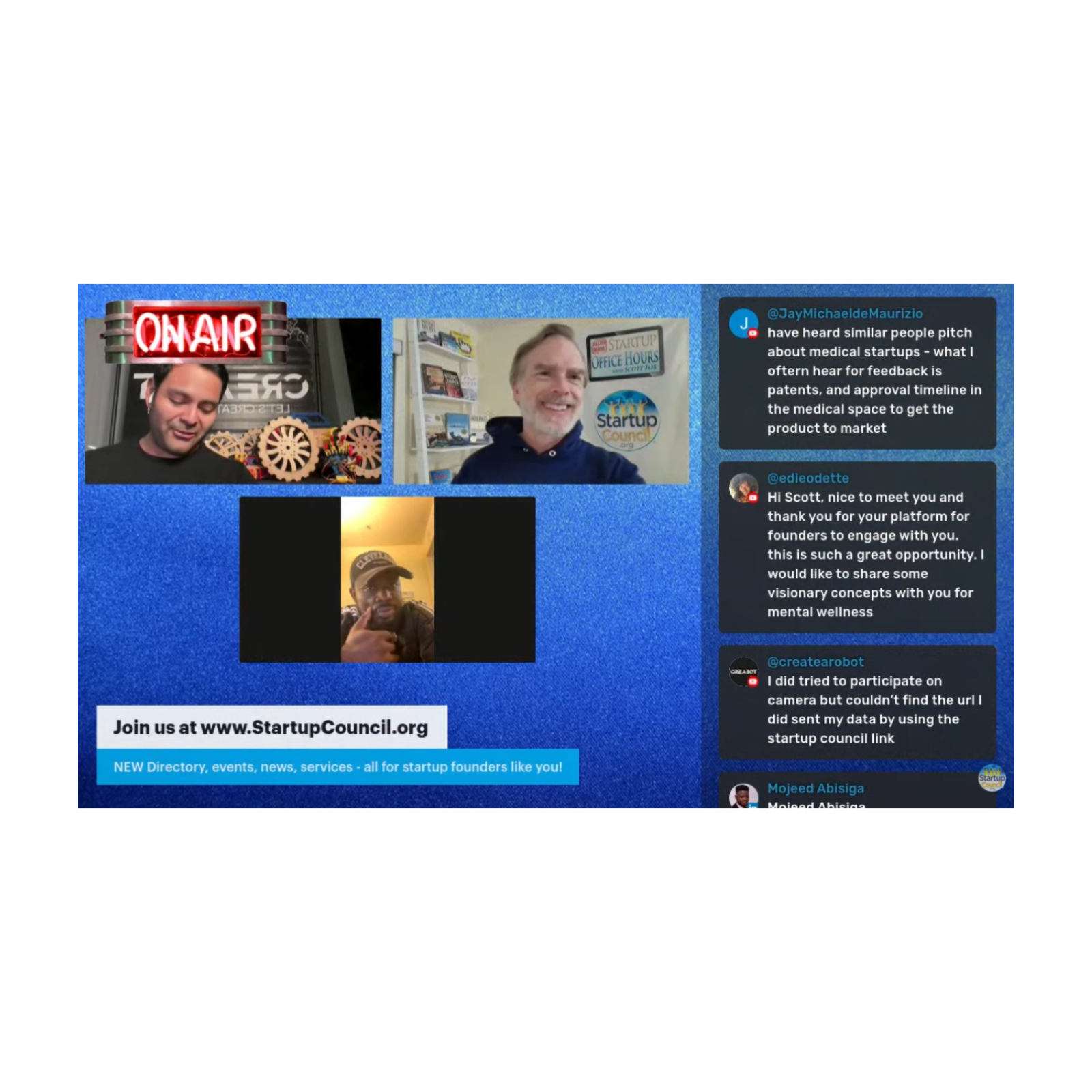 Live Startup Pitching & Angel Investor VC Insights: Scott Fox StartupCouncil.org CEO episode artwork