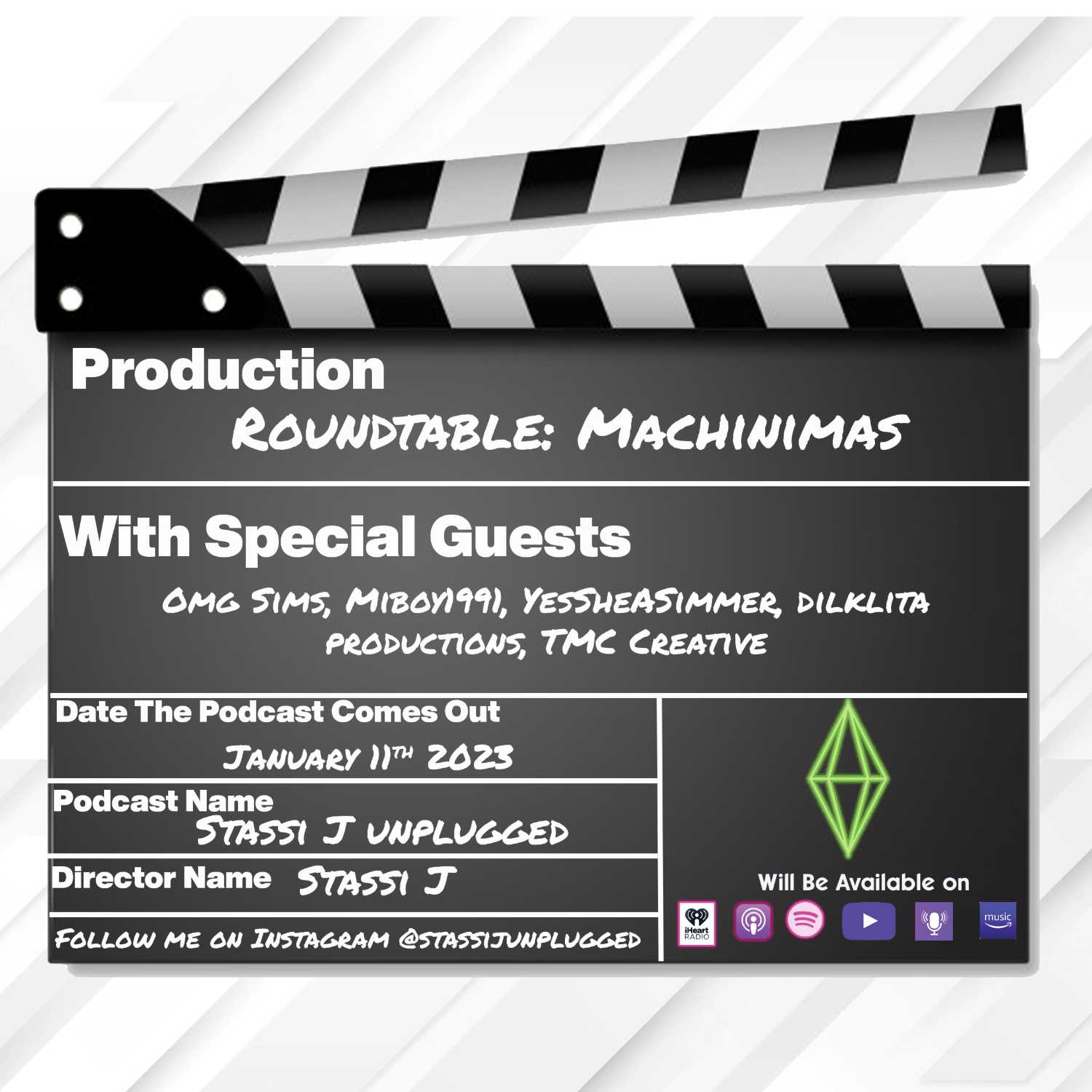 Roundtable: Machinimas with Omg Sims, YesSheASimmer, dilklita productions, TMC Creative episode artwork
