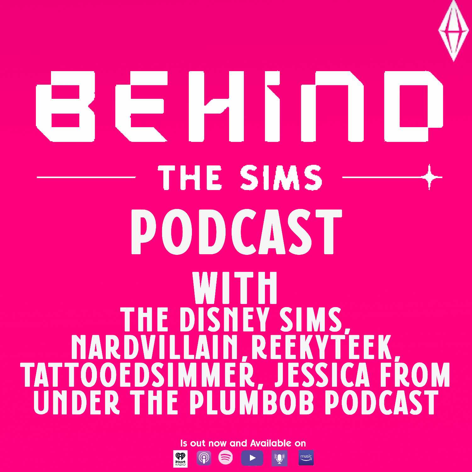 Behind the Sims Summit Podcast with: The Disney Sims, Nardvillain, Reekyteek, Tattooedsimmer & Jessica from Under The Plumbob Podcast  episode artwork