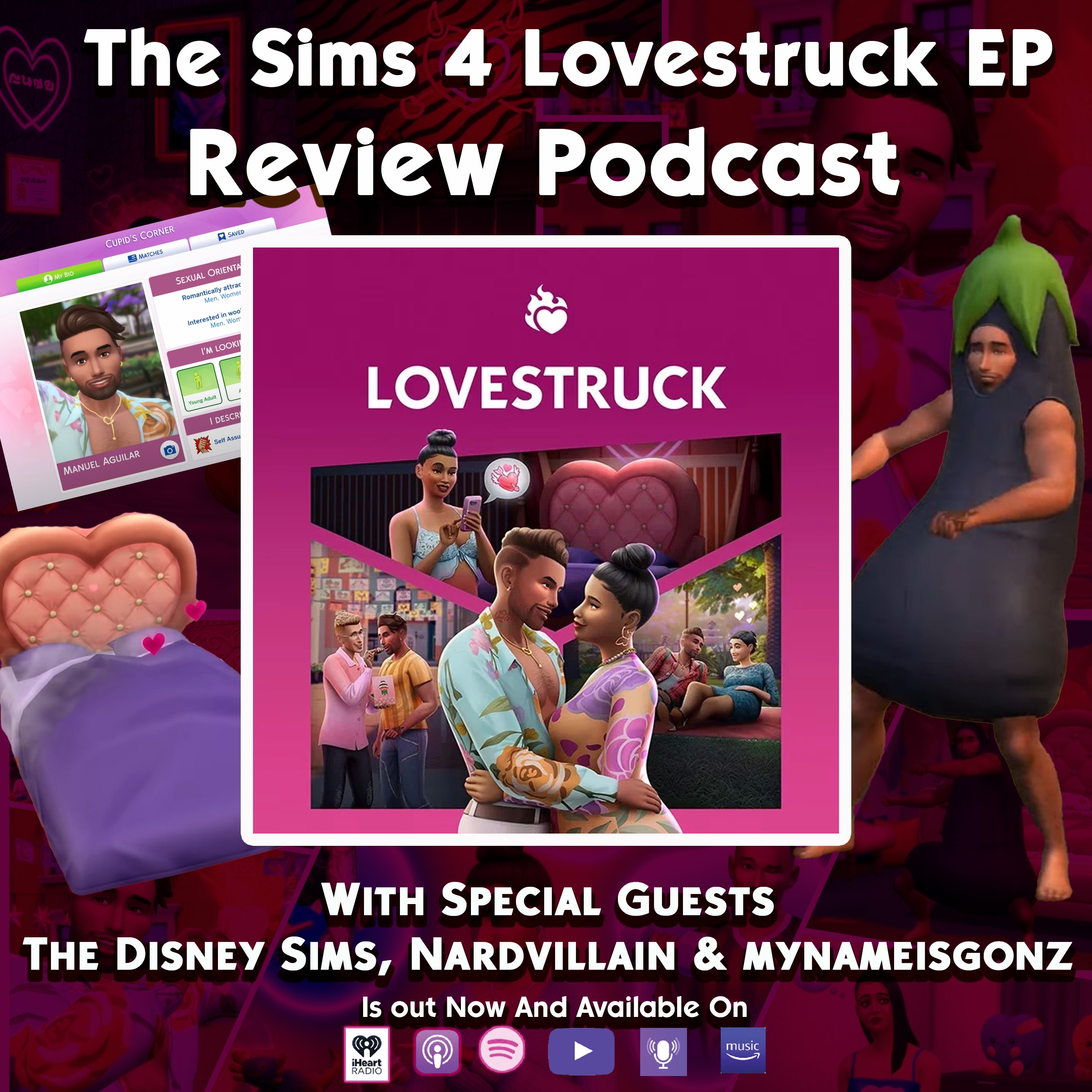 The Sim 4 Lovestruck Expansion Pack Review Podcast With Special Guests The Disney Sims, Nardvillain & Mynameisgonz episode artwork