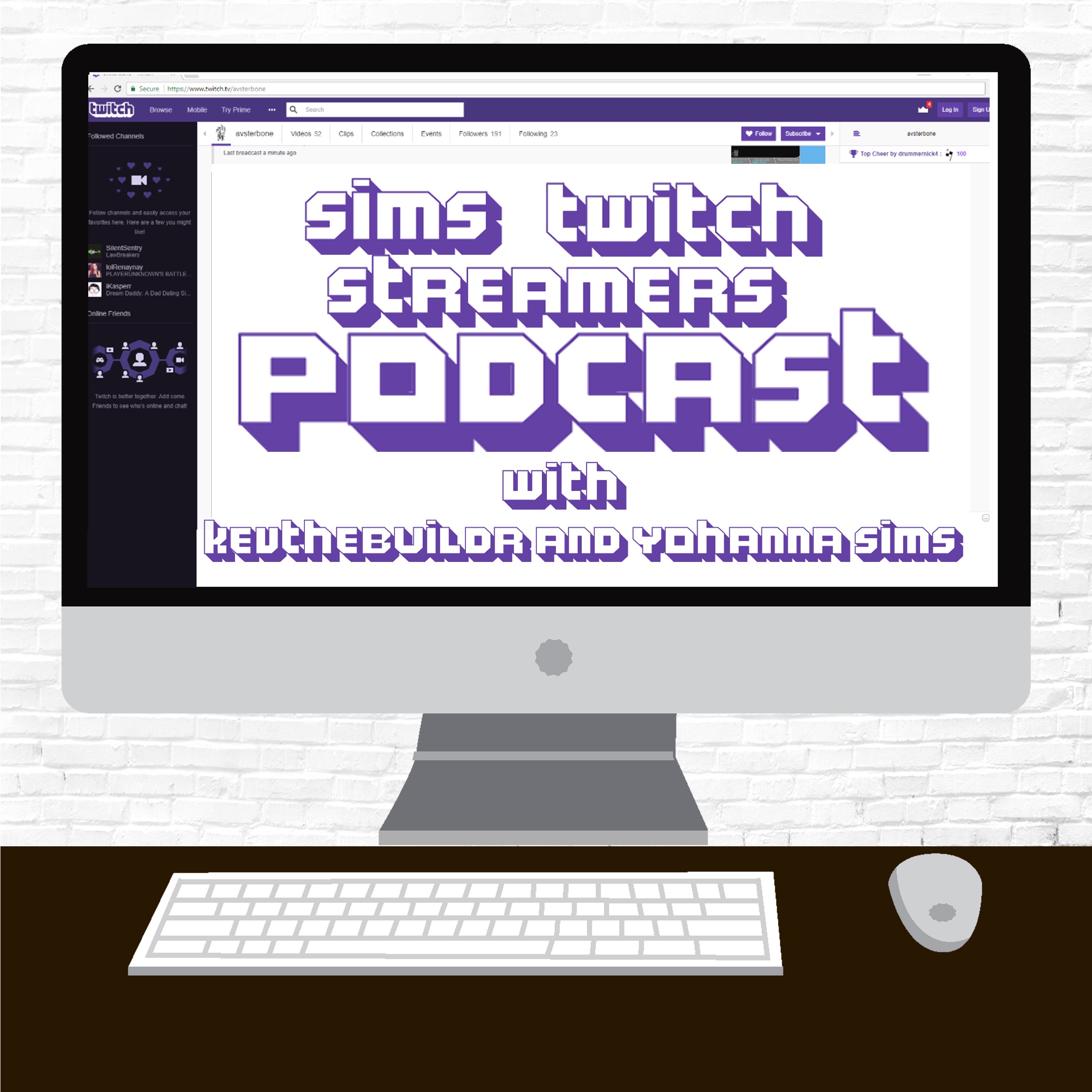 RoundTable: Sims Twitch streamers With Kevthebuilder and Johanna_sims episode artwork