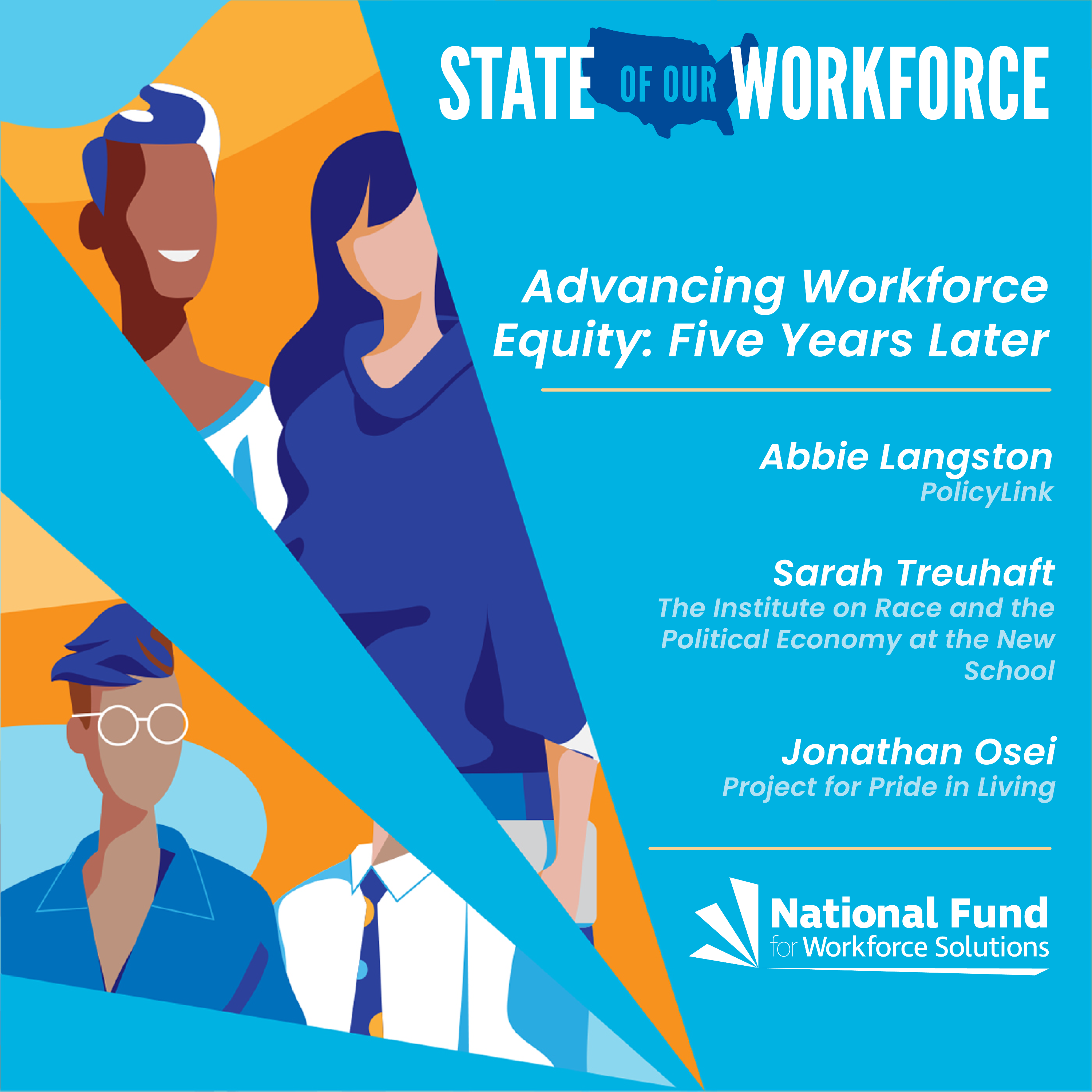 Episode 38 - Advancing Workforce Equity: Five Years Later feat. Abbie Langston, Sarah Treuhaft, and Jonathan Osei episode artwork