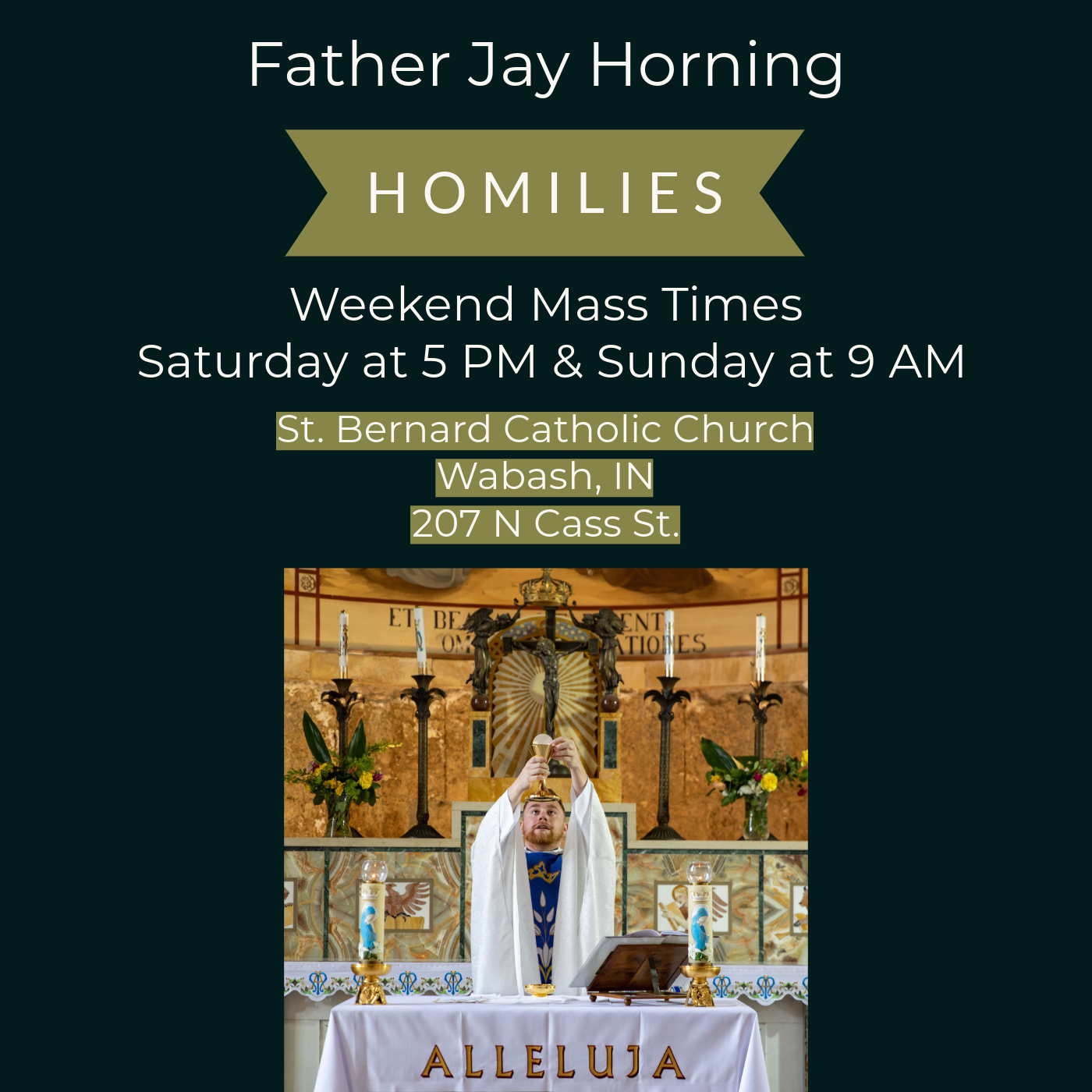 Homilies - Fr. Jay Horning - St. Bernard\'s