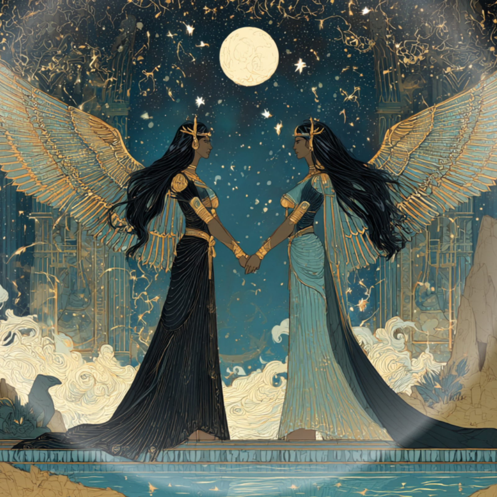 Goddess Isis and Goddess Nephthys Transmission: Clearing Dark Luna Magick episode artwork