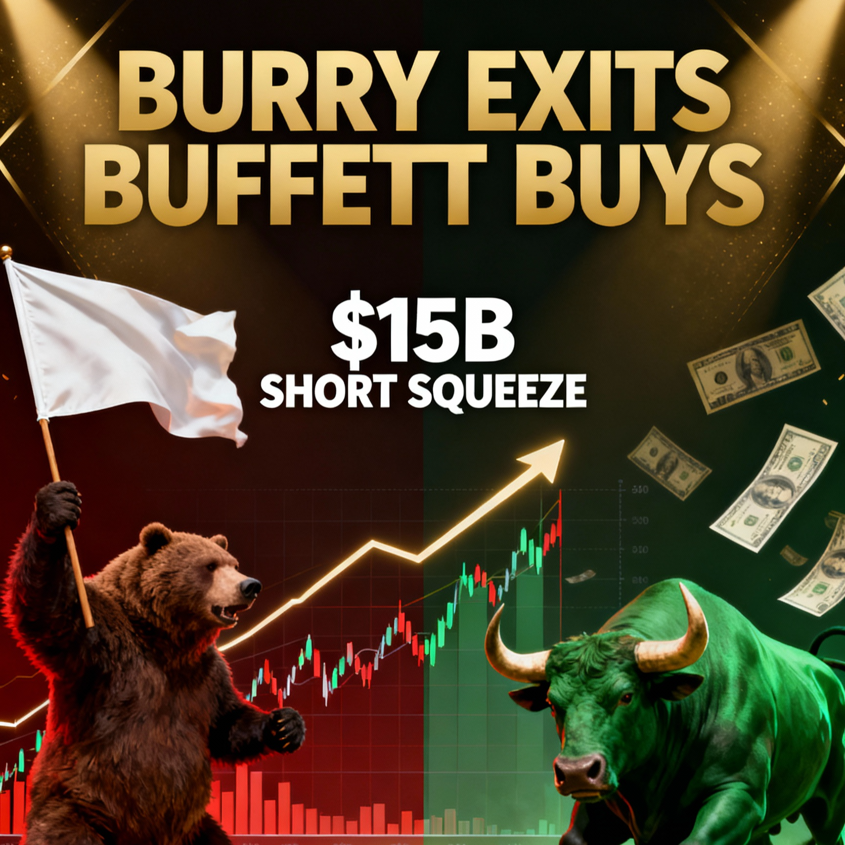 ⚡ The Burry Top? Big Short Investor Quits as Buffett Drops $4.3B on Google #StockKaka