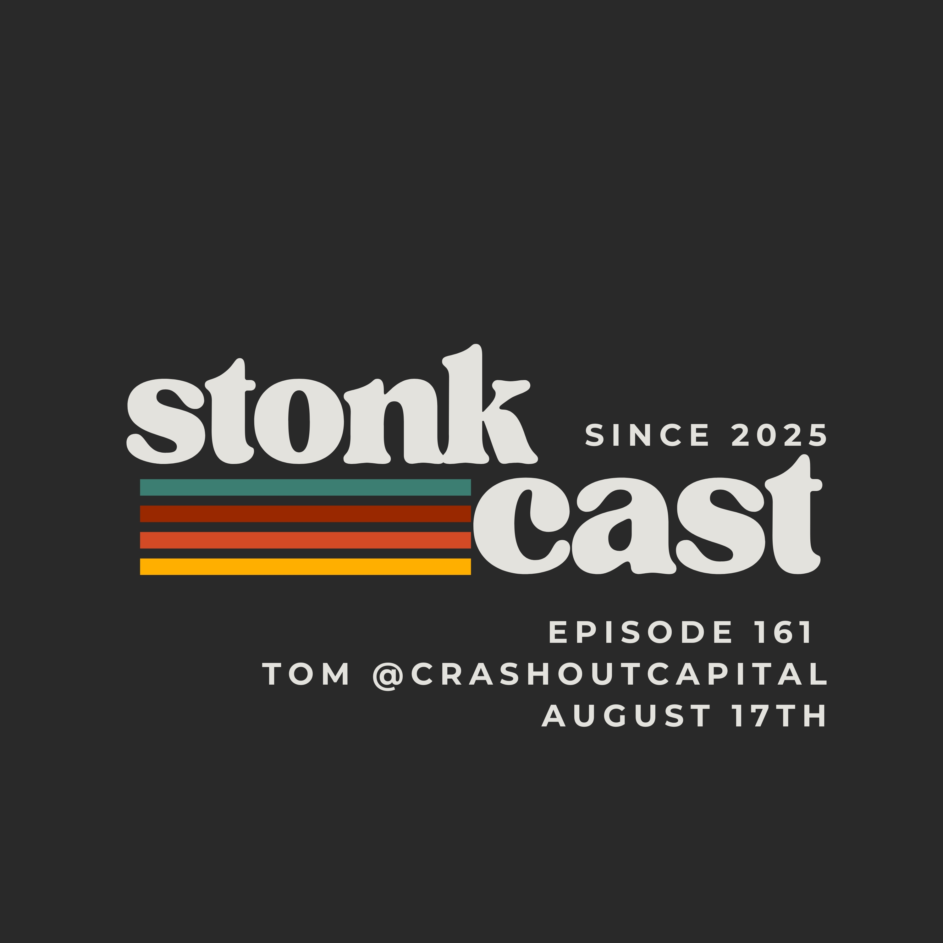 Stonkcast Interview with Tom (Crashout Capital) episode artwork
