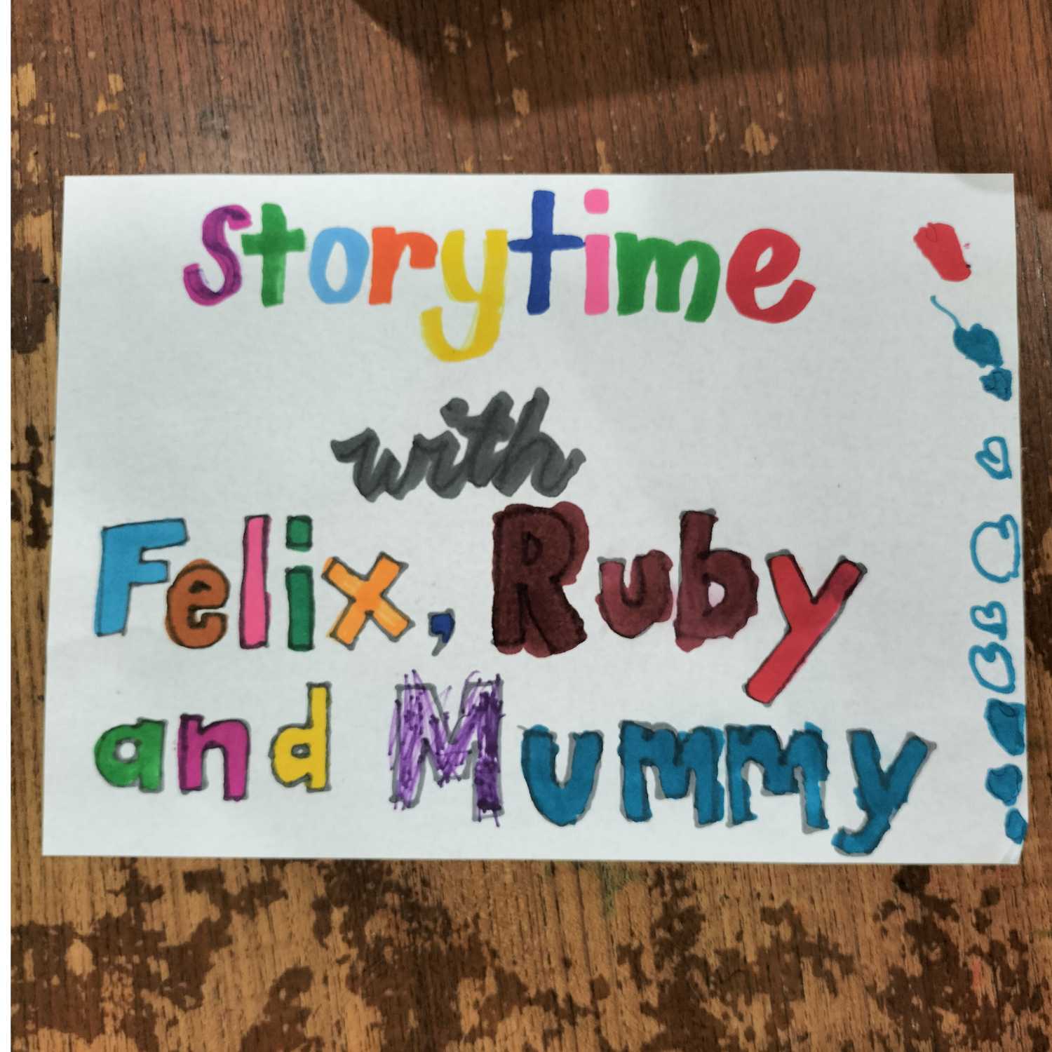Storytime with Felix, Ruby and Mummy podcast artwork