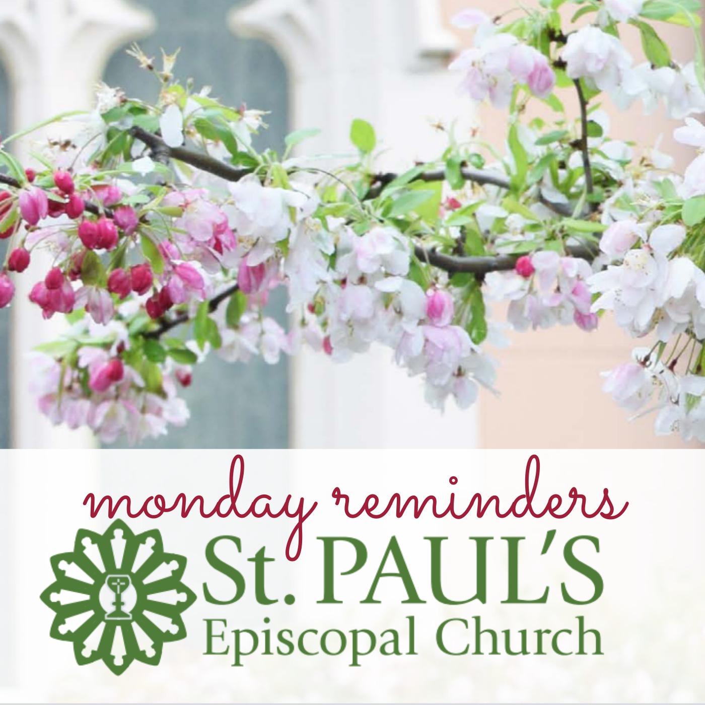 St. Paul\'s Monday Reminders