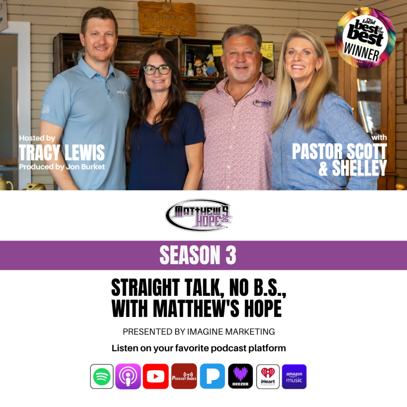 Straight Talk, No B.S., with Matthew\'s Hope presented by Imagine Marketing