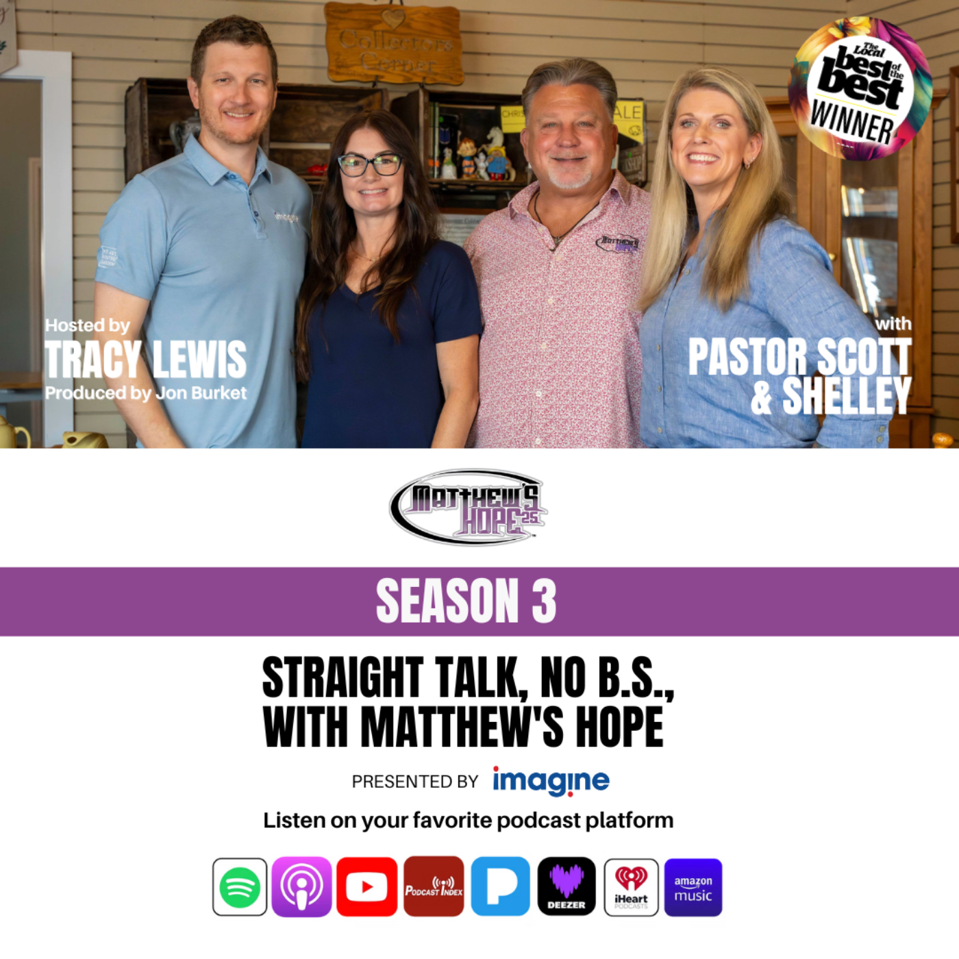 Straight Talk, No B.S., with Matthew\'s Hope presented by Imagine Marketing