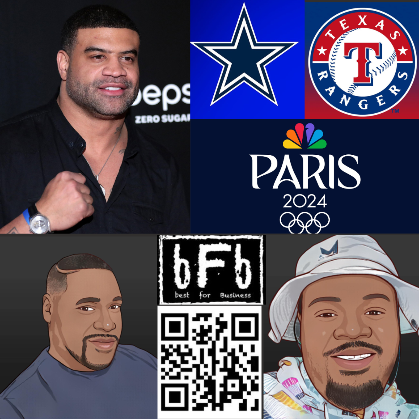bFb- Shawne Merriman, Training Camp, Olympics, Rangers, Birthday Smash episode artwork