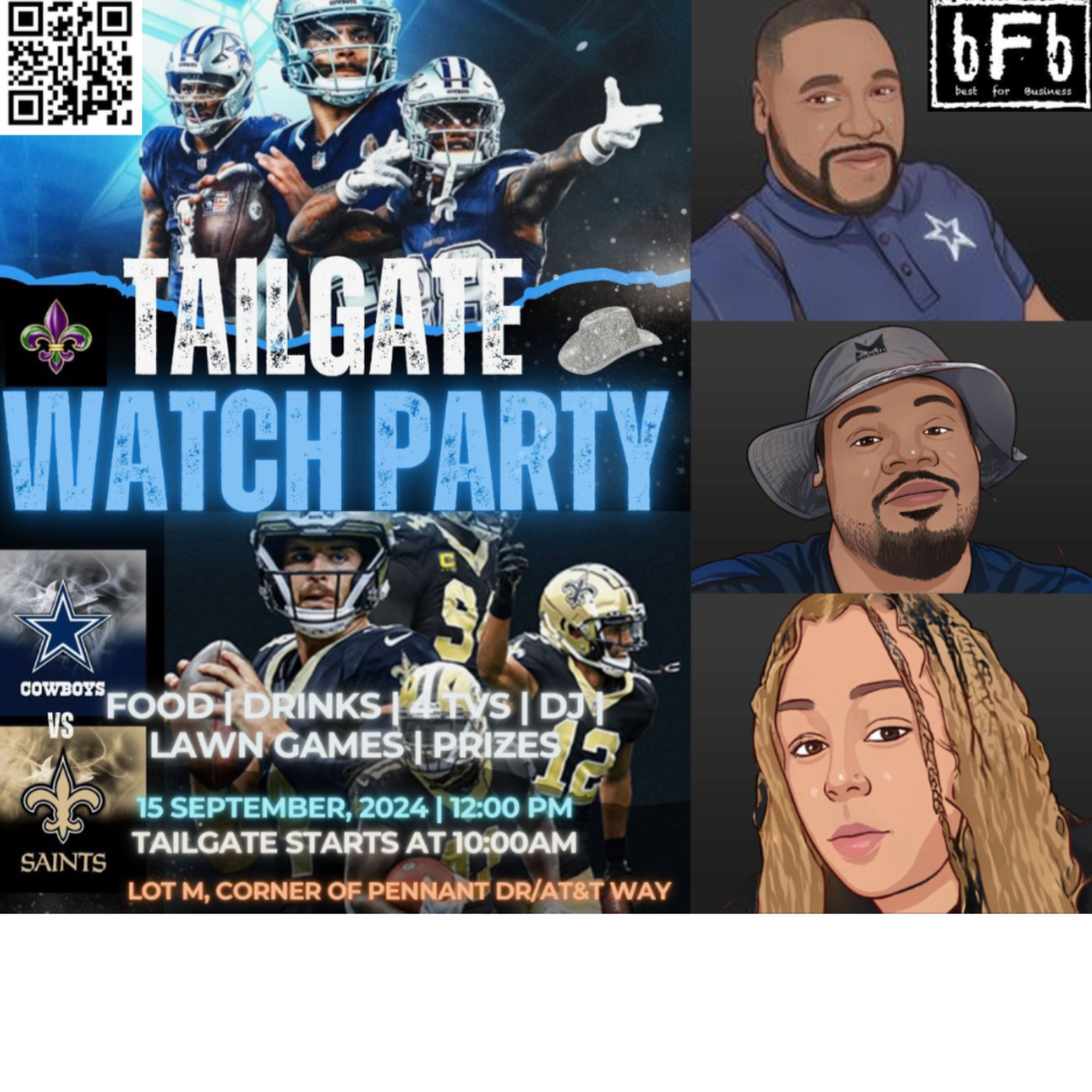 bFb Dallas Cowboys vs New Orleans Saints Pre Game Show episode artwork