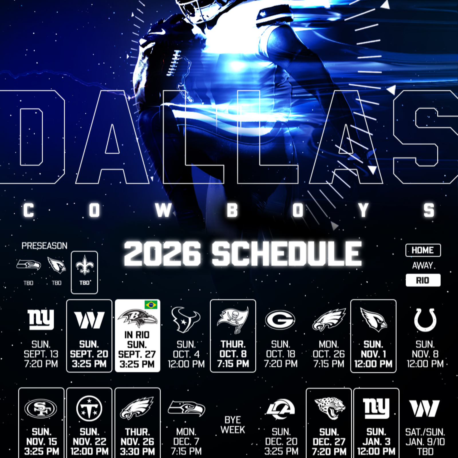 bFb Dallas Cowboys Schedule  episode artwork
