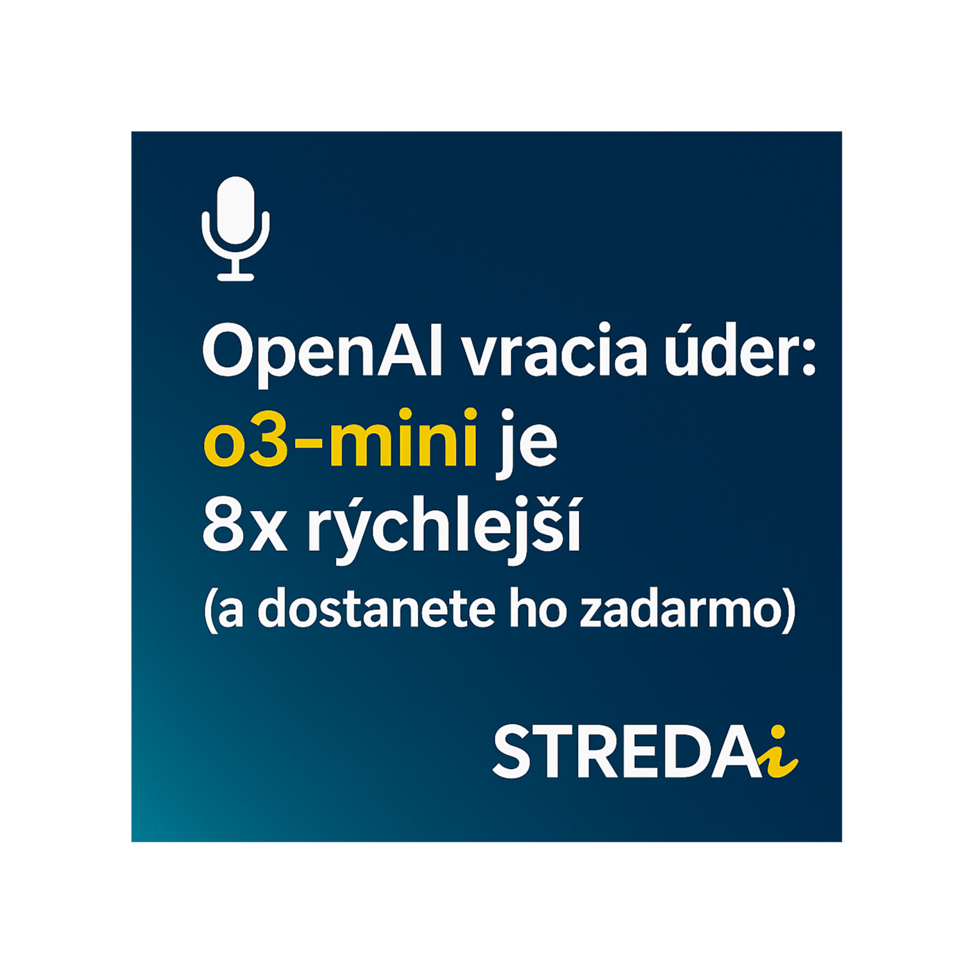 OpenAI vracia úder: o3-mini je 8x rýchlejší (a dostanete ho zadarmo) | 05.02.2025