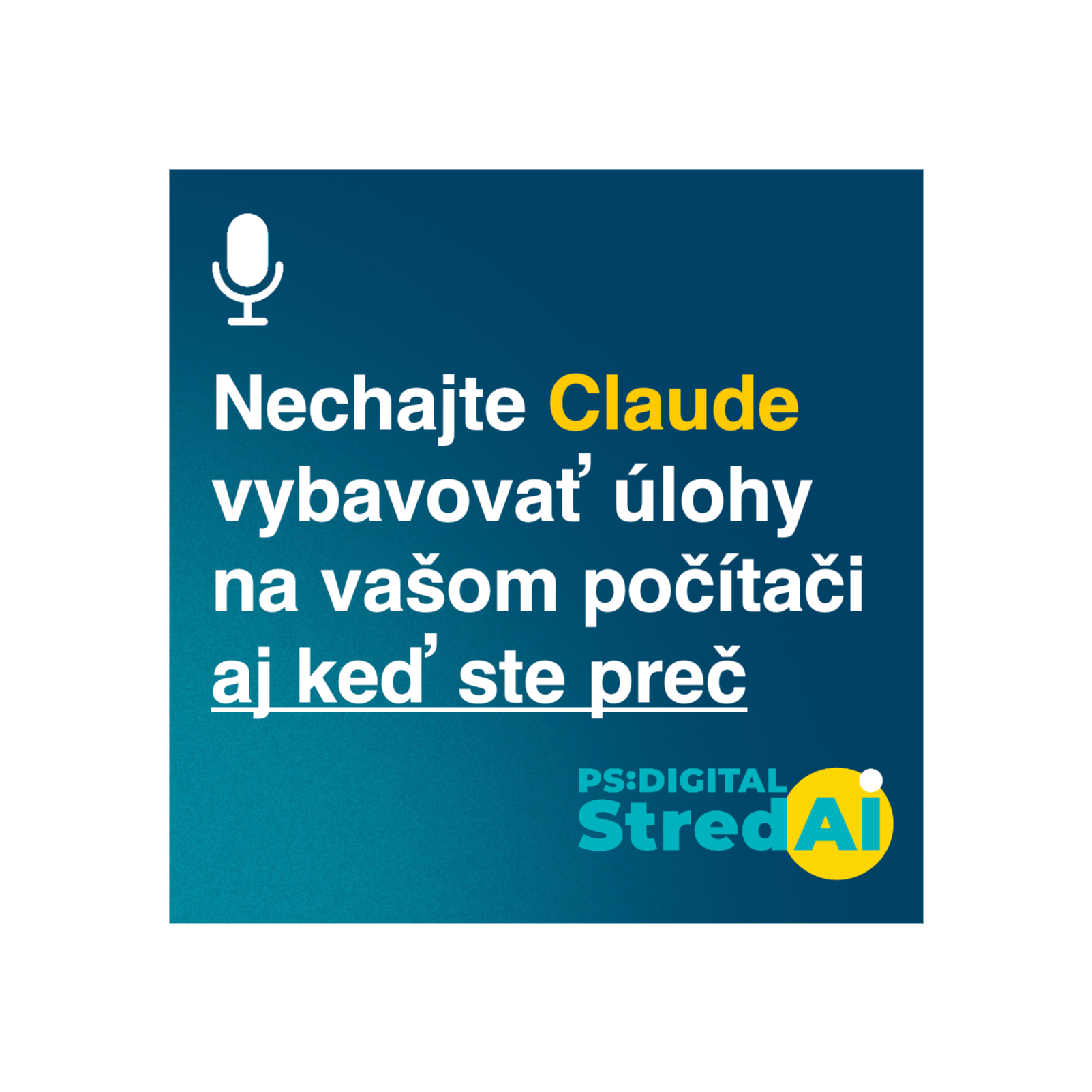Nechajte Claude vybavovať úlohy na vašom počítači aj keď ste preč | 25.03.2026