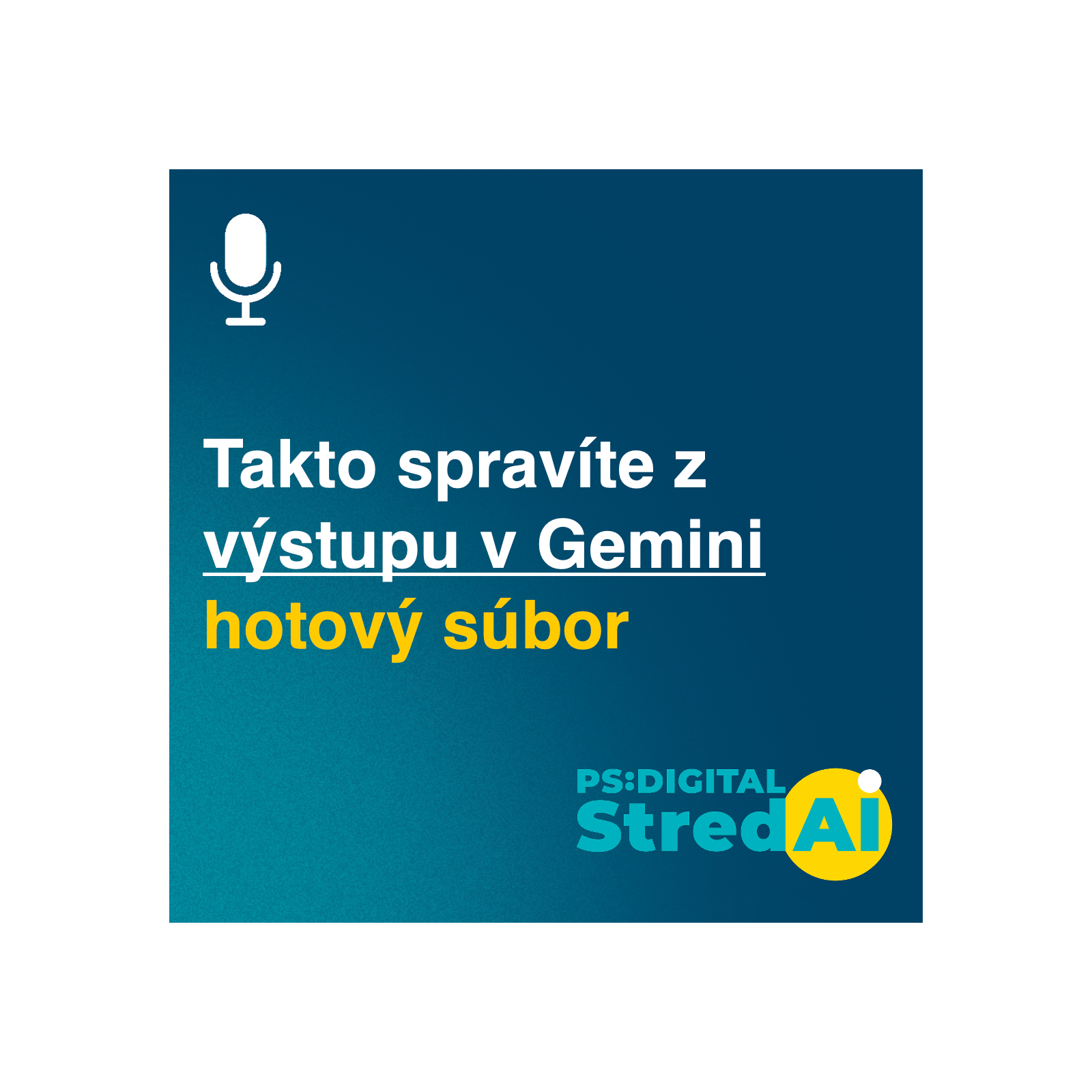 Takto spravíte z výstupu v Gemini hotový súbor | 06.05.2026
