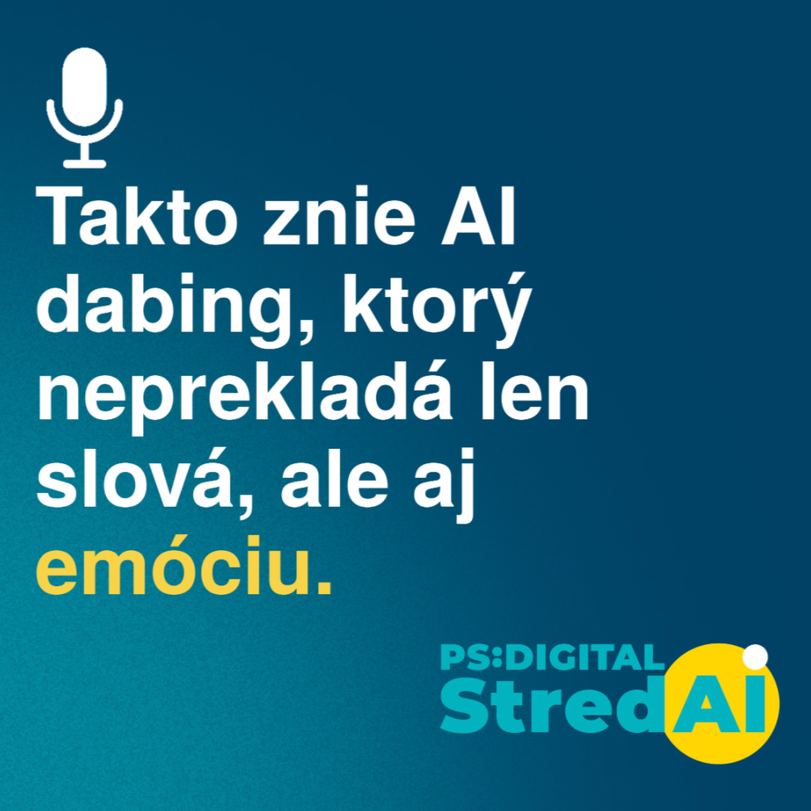 Takto znie AI dabing, ktorý neprekladá len slová, ale aj emóciu. | 03.06.2025