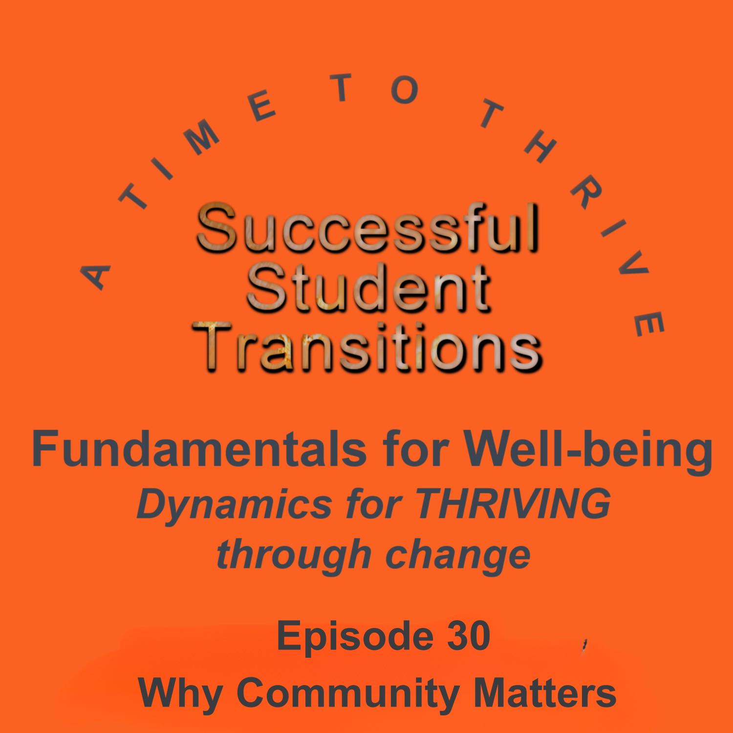 Successful Student Transitions - A Time to Thrive