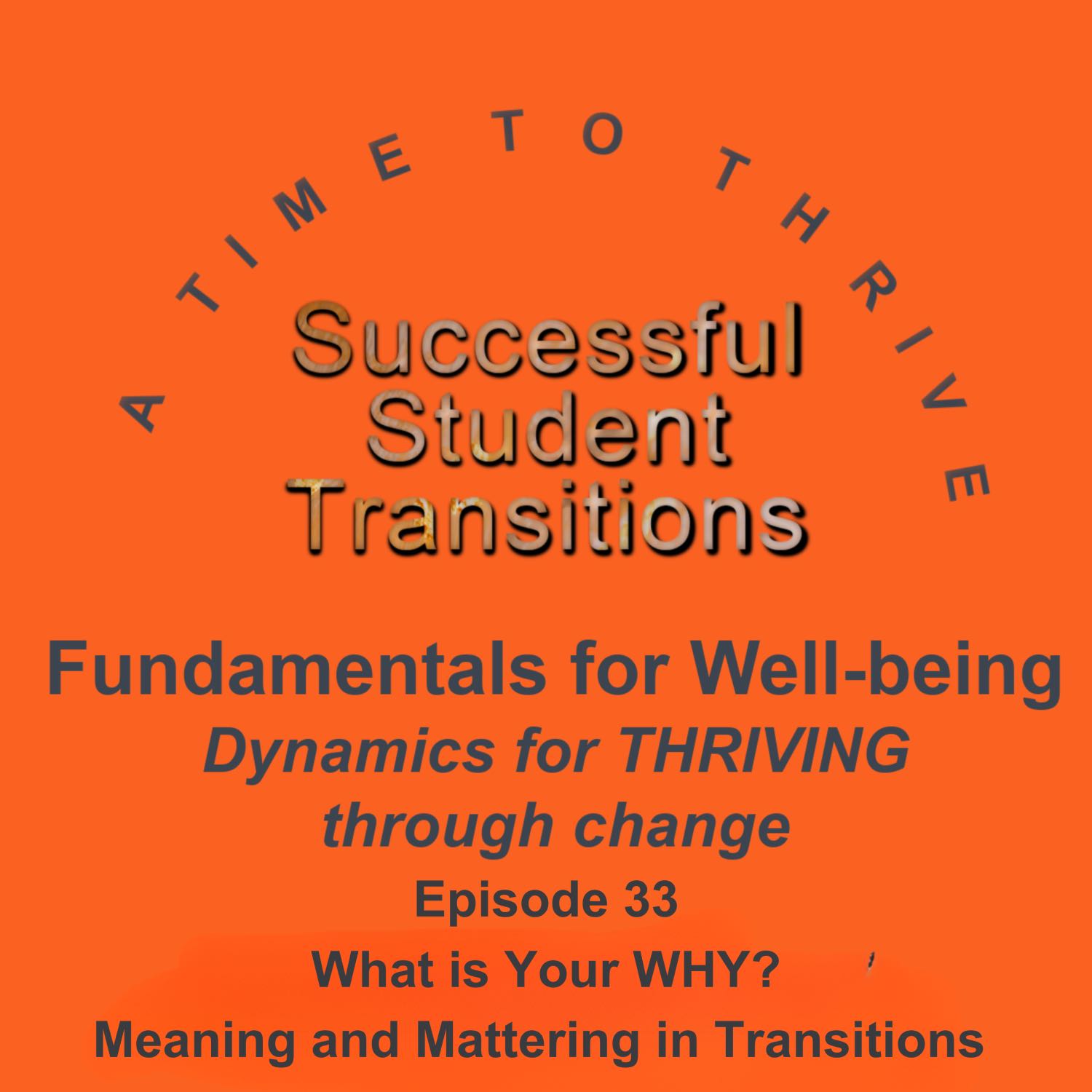 Successful Student Transitions - A Time to Thrive