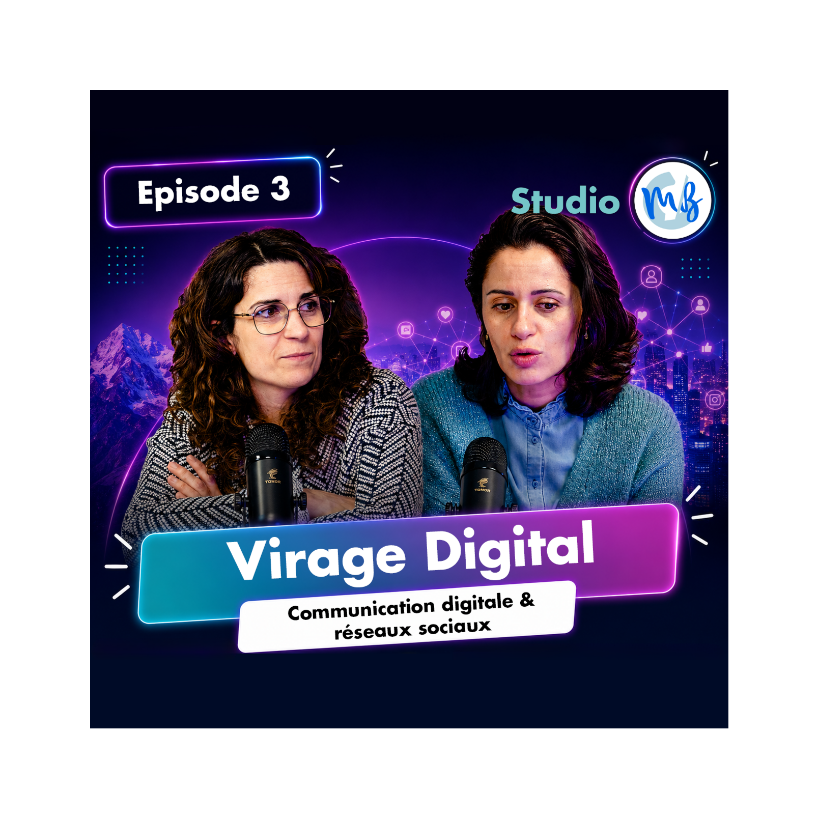 Episode 3 - Communication digitale & réseaux sociaux le parcours de Sabrina - VIRAGE DIGITAL episode artwork