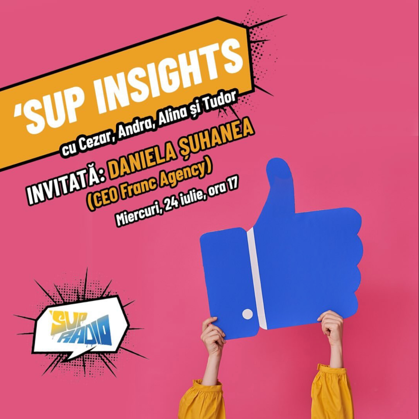 SUP Insights- Daniela Suhanea CEO Frank Agency episode artwork