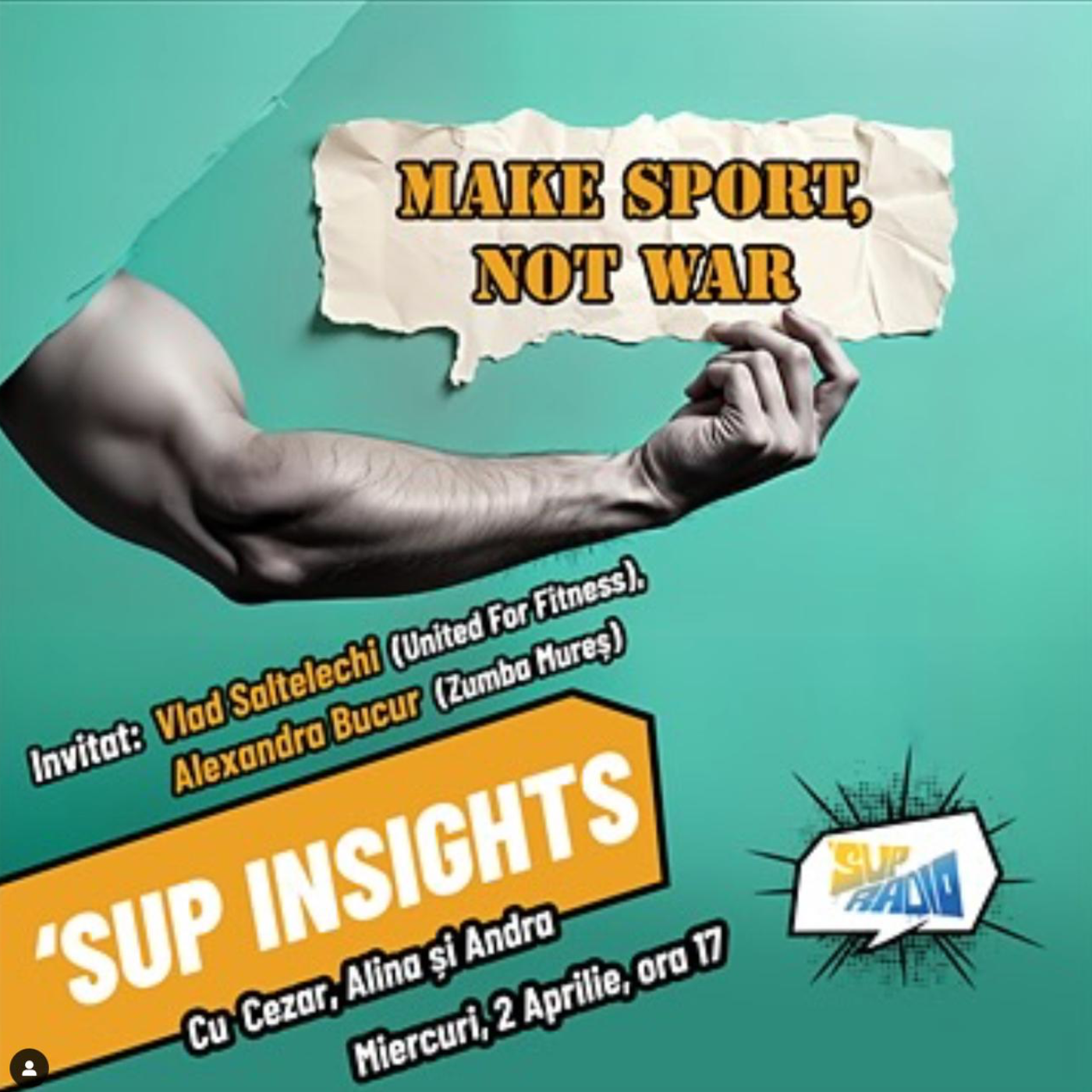 Sup Insights- Antreprenoriat în fitness| Vlad Saltelechi & Alexandra Bucur  episode artwork