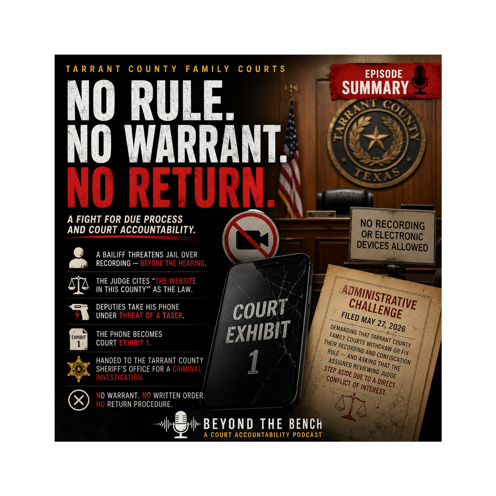 Warrantless Phone Seizures Over a Website Rule — Is That Even Legal in Texas? episode artwork