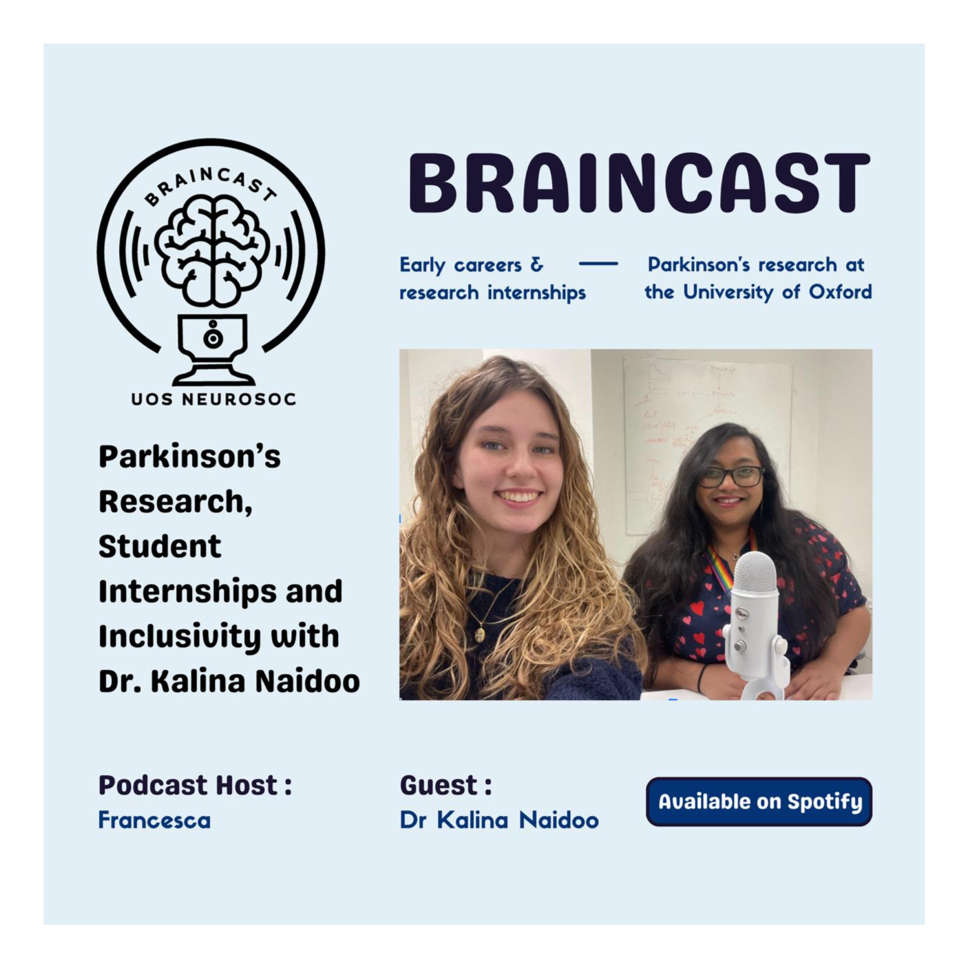 Parkinson's Research, Student Internships and Inclusivity with Dr. Kalina Naidoo