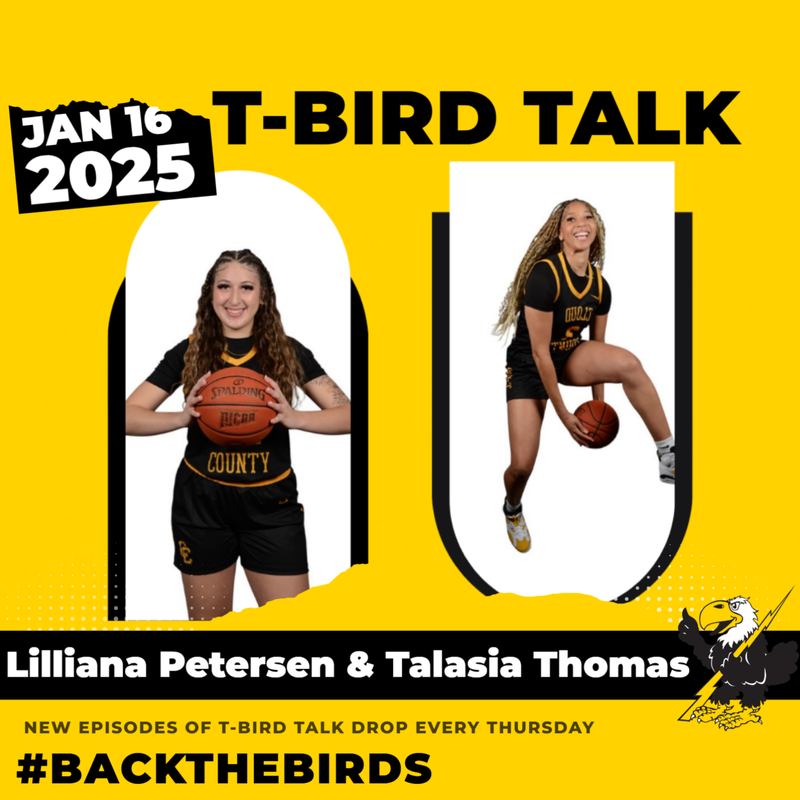 T-Bird Talk: Episode 18 - Cloud County Women's Basketball Players Lilliana Petersen and Talasia Thomas