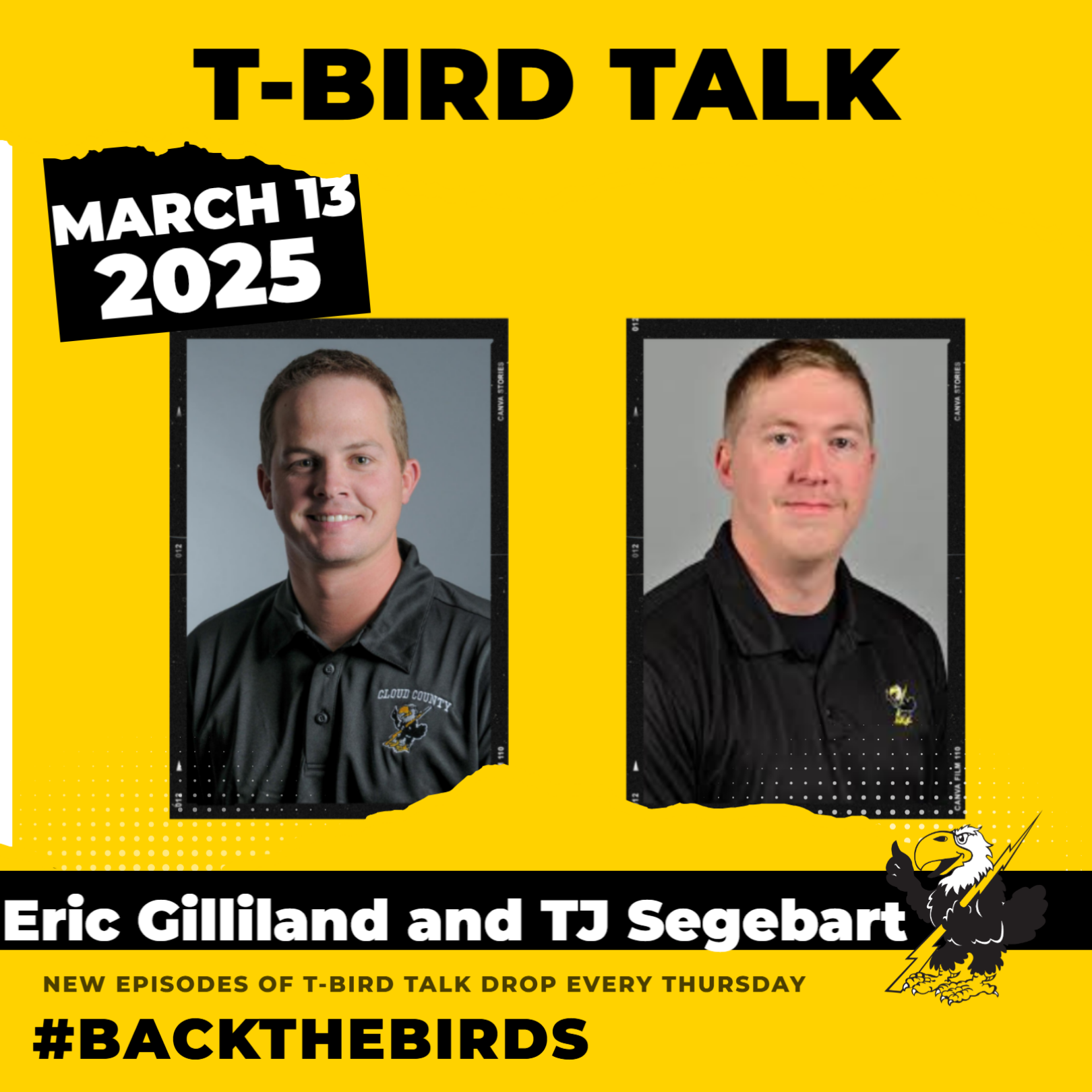 T-Bird Talk: Episode 26 - Cloud County Baseball Coach Eric Gilliland & Softball Coach TJ Segebart