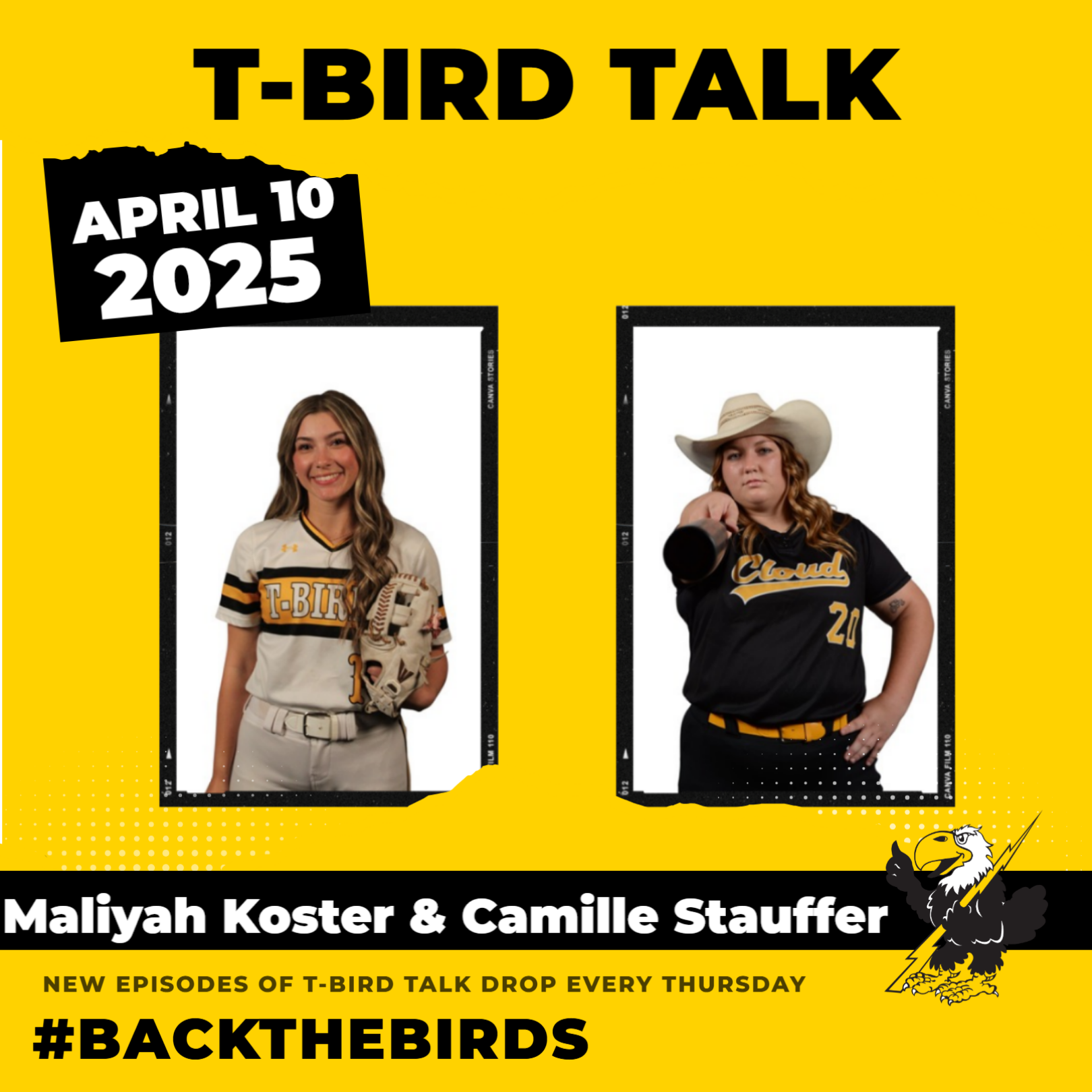 T-Bird Talk: Episode 29 - Cloud County Softball Players Maliyah Koster and Camille Stauffer