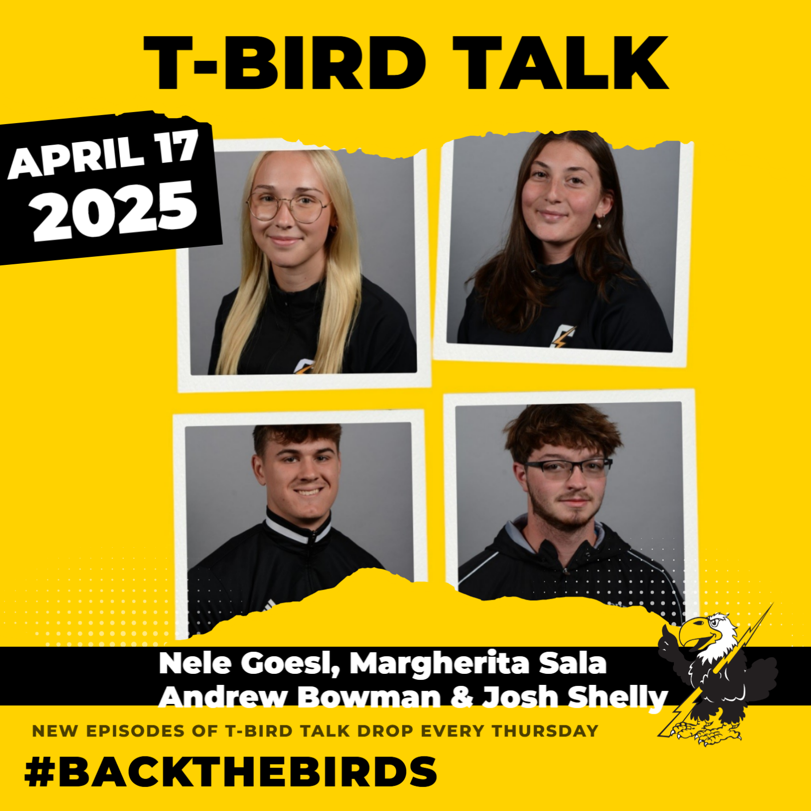 T-Bird Talk: Episode 30 - Cloud County Track & Field Athletes Nele Goesl, Margherita Sala, Andrew Bowman & Josh Shelly