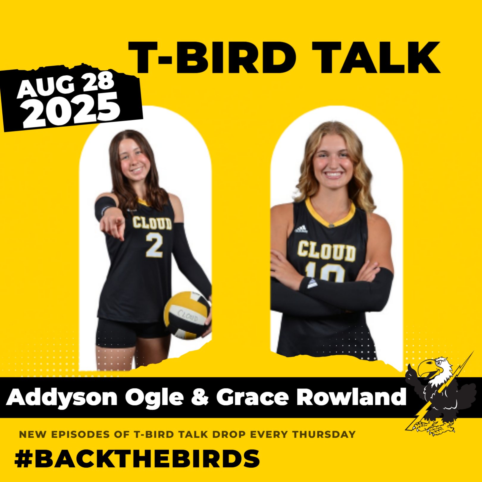 T-Bird Talk: Episode 35 - Cloud County Volleyball Players Addyson Ogle & Grace Rowland