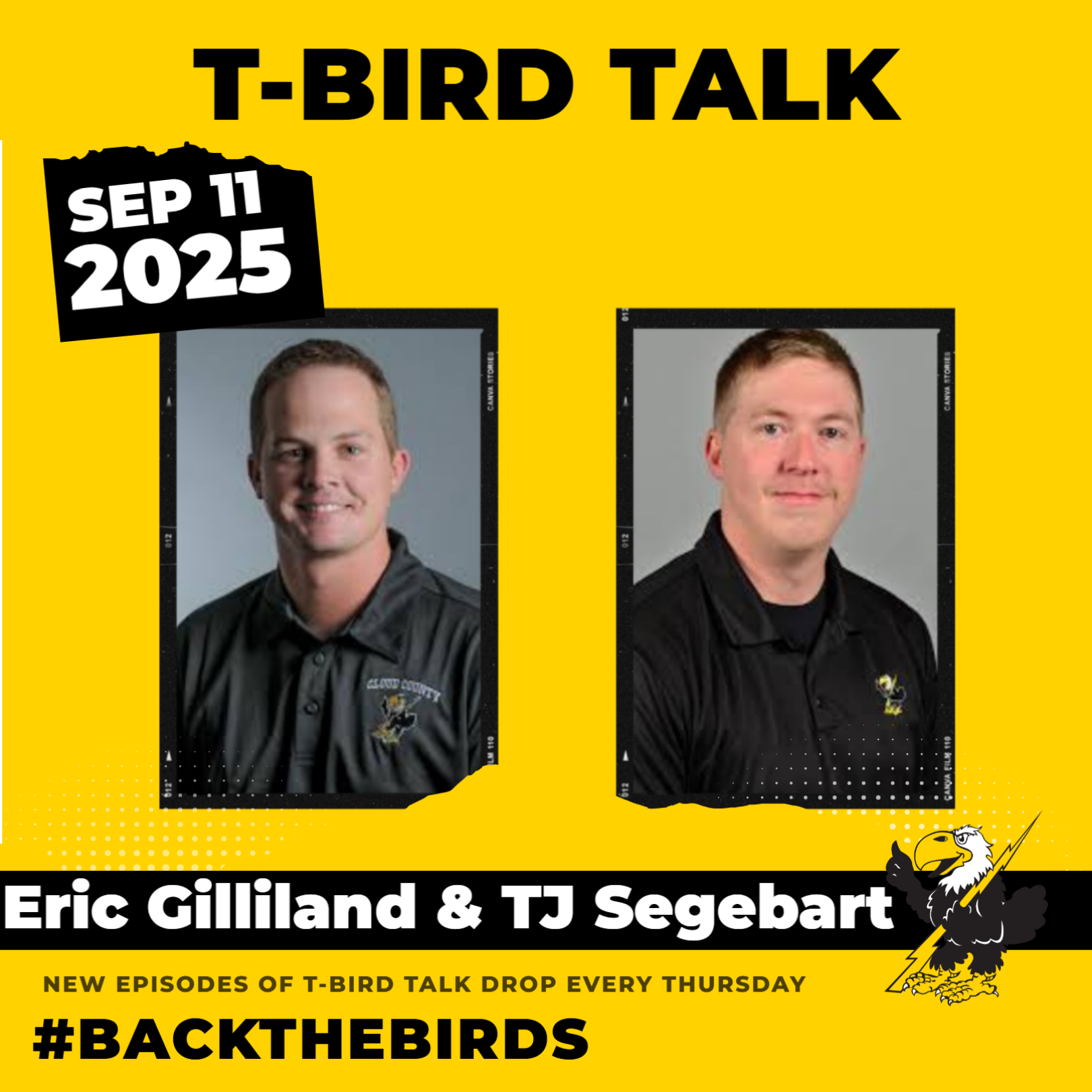 T-Bird Talk: Episode 37 - Cloud County Baseball Coach Eric Gilliland & Softball Coach TJ Segebart