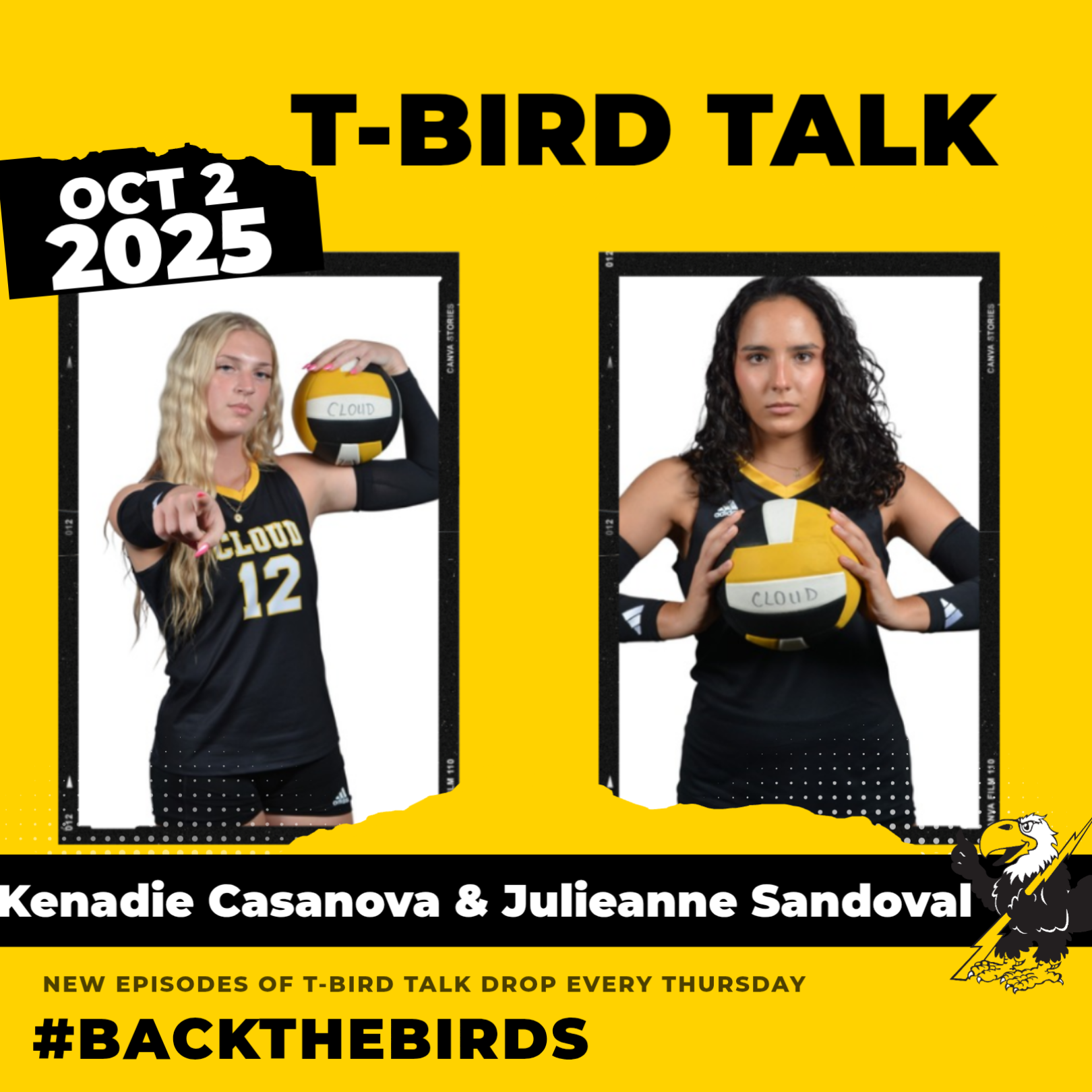 T-Bird Talk: Episode 40 - Cloud County Volleyball Players Kenadie Casanova and Julieanne Sandoval