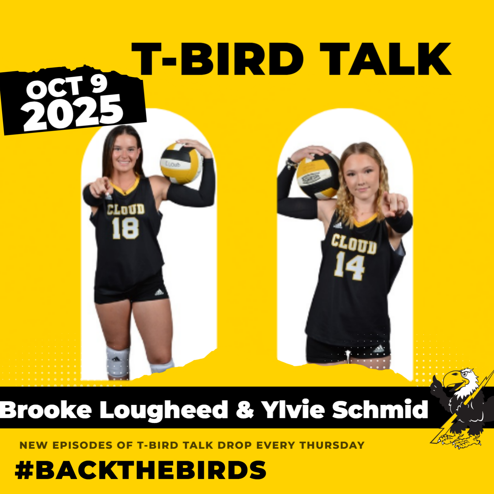 T-Bird Talk: Episode 41 - Cloud County Volleyball Players Brooke Lougheed and Ylvie Schmid