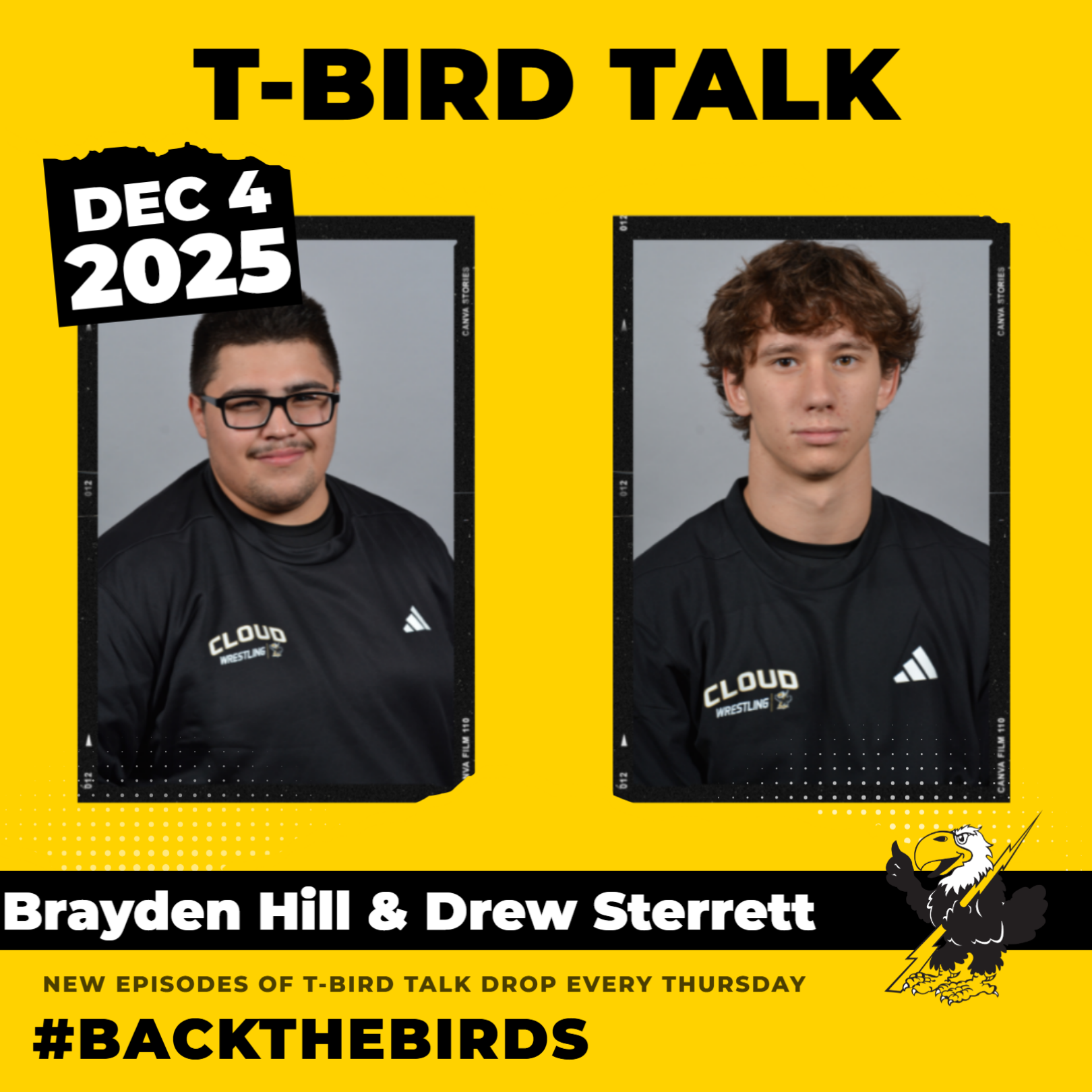 T-Bird Talk: Episode 48 - Cloud County Wrestlers Brayden Hill and Drew Sterrett