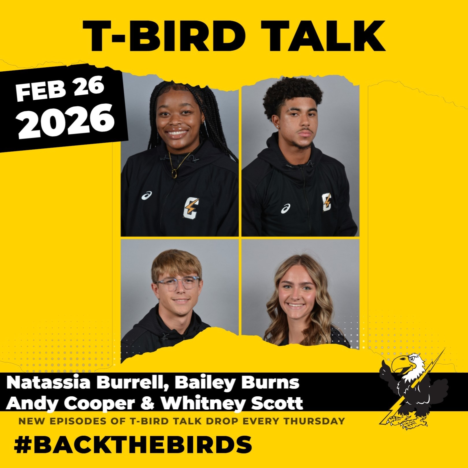T-Bird Talk: Episode 54 - Cloud County Track & Field Athletes Natassia Burrell, Whitney Scott, Bailey Burns and Andy Cooper