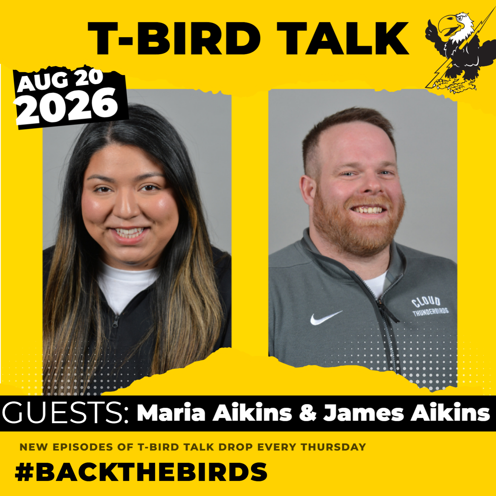 T-Bird Talk: Episode 62 - Cloud County Volleyball Coaches Maria Aikins & James Aikins