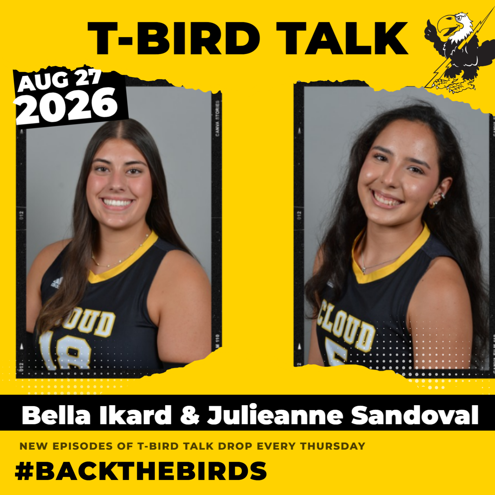 T-Bird Talk: Episode 63 - Cloud County Volleyball Players Bella Ikard & Julieanne Sandoval